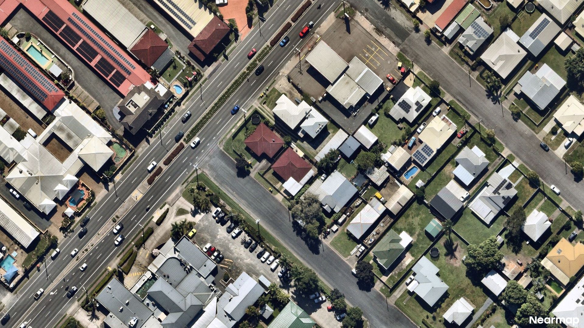 Vertical aerial view
