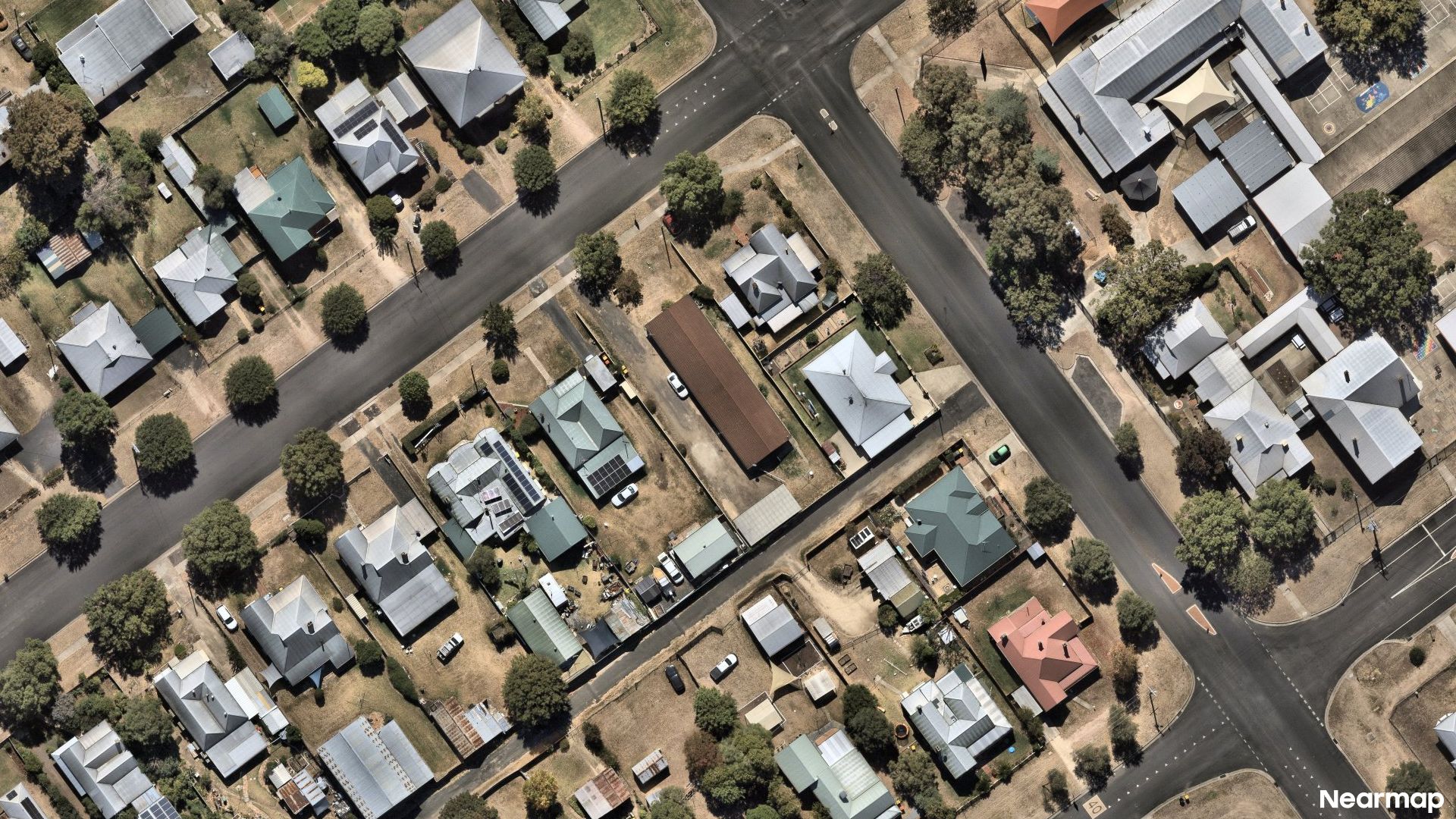 Vertical aerial view