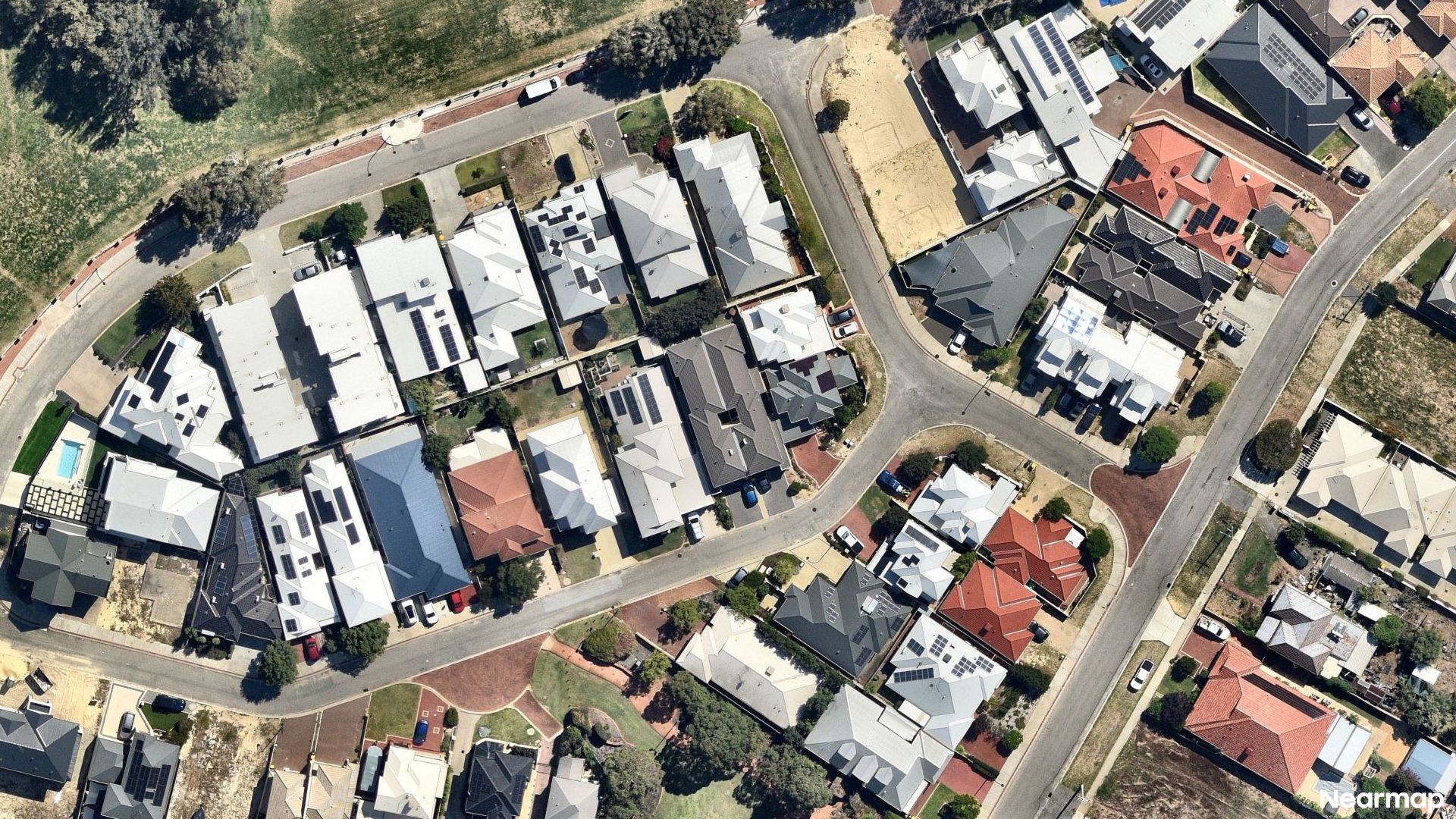 Vertical aerial view