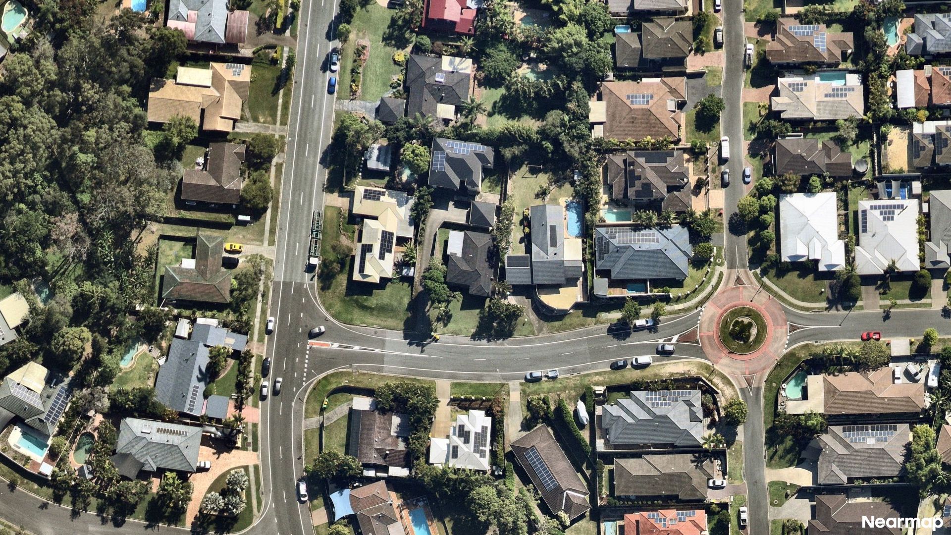 Vertical aerial view
