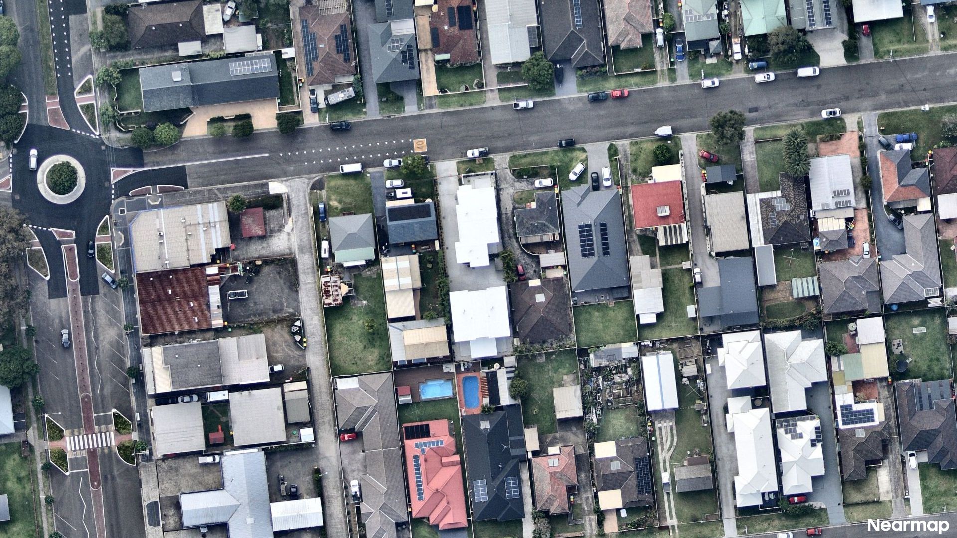 Vertical aerial view