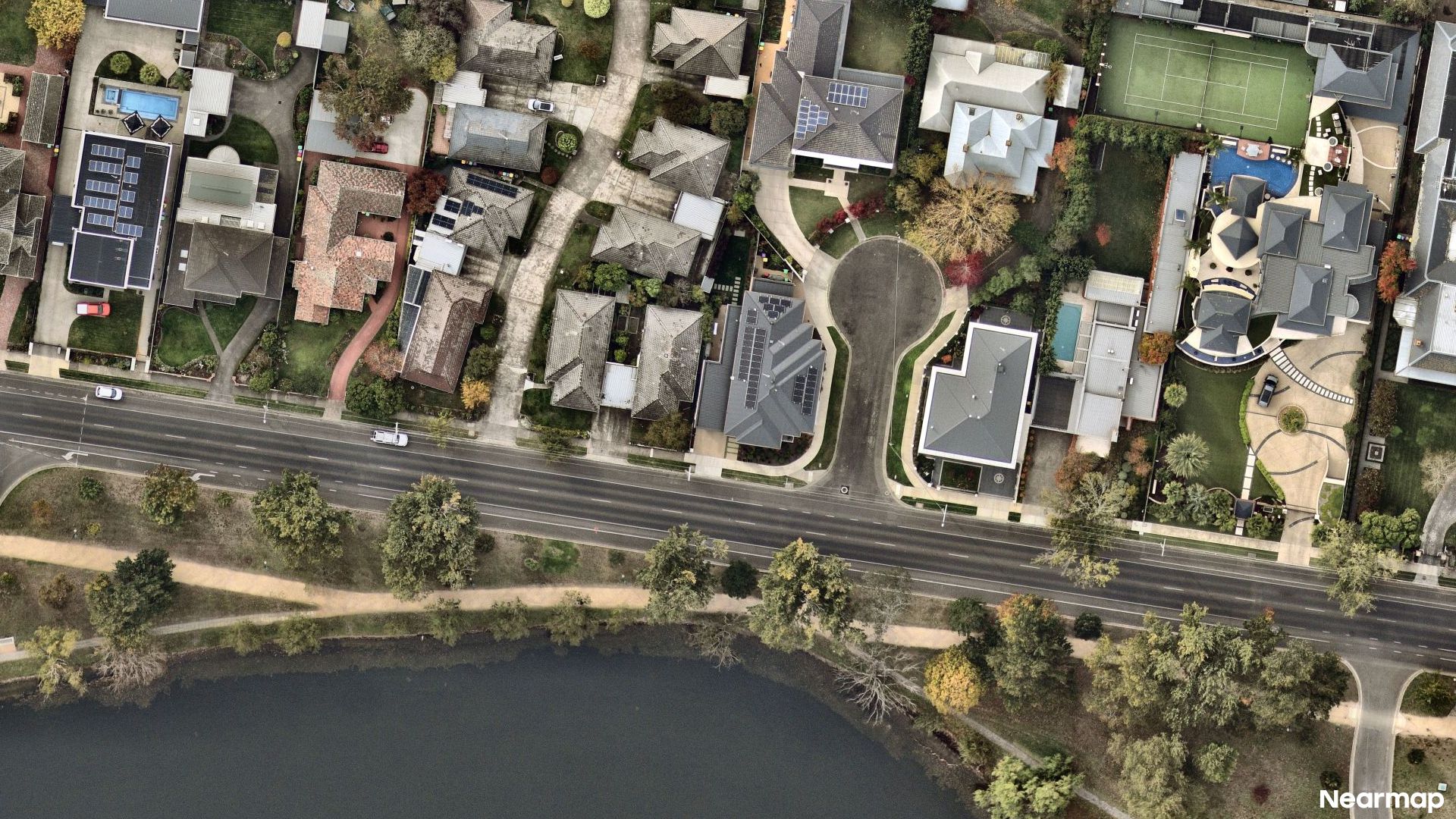 Vertical aerial view