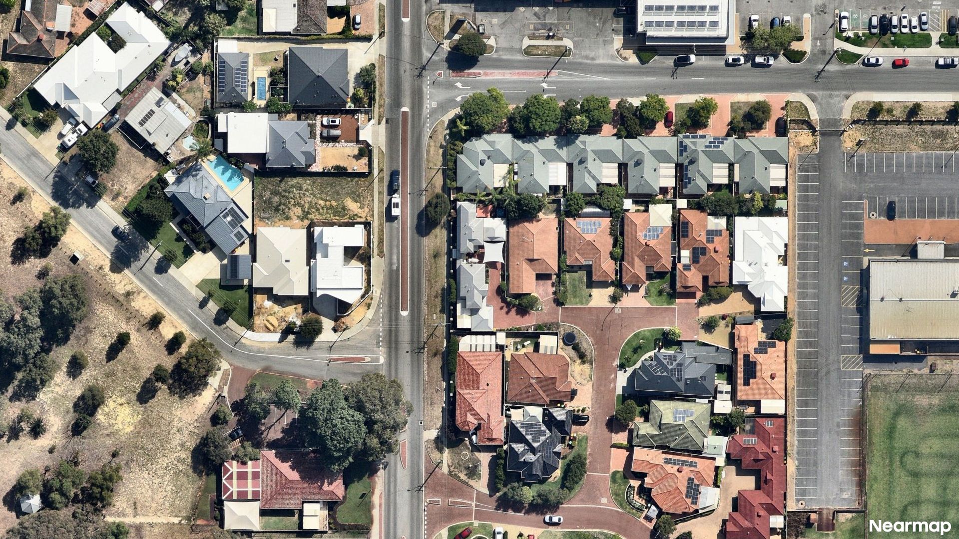 Vertical aerial view