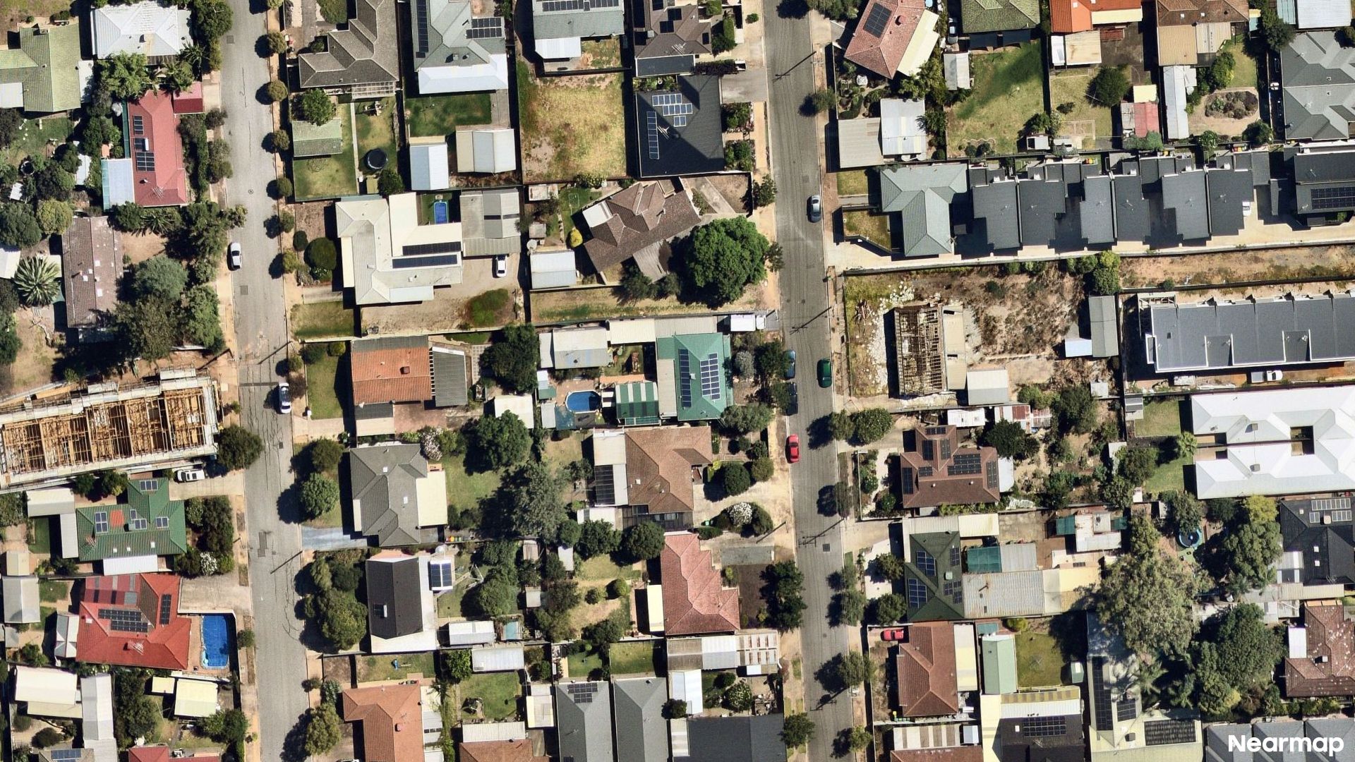 Vertical aerial view