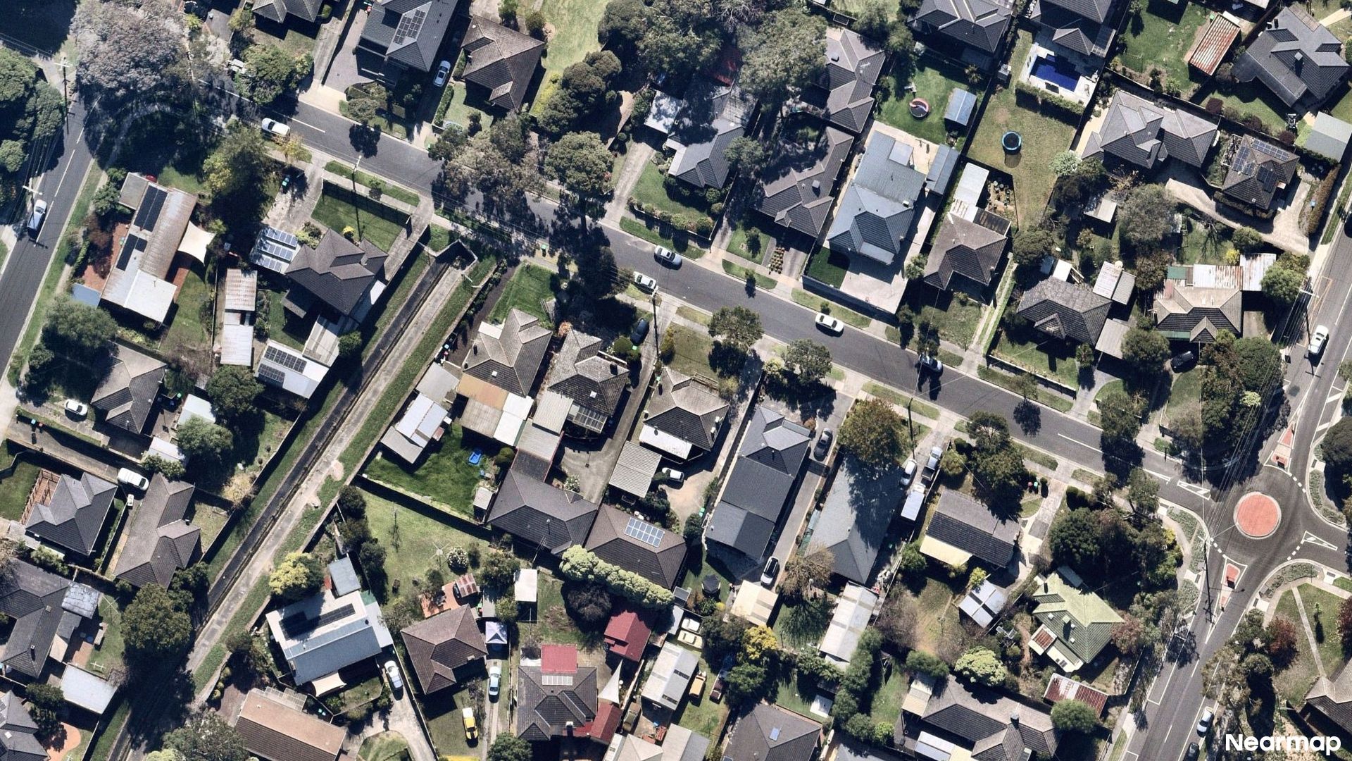 Vertical aerial view