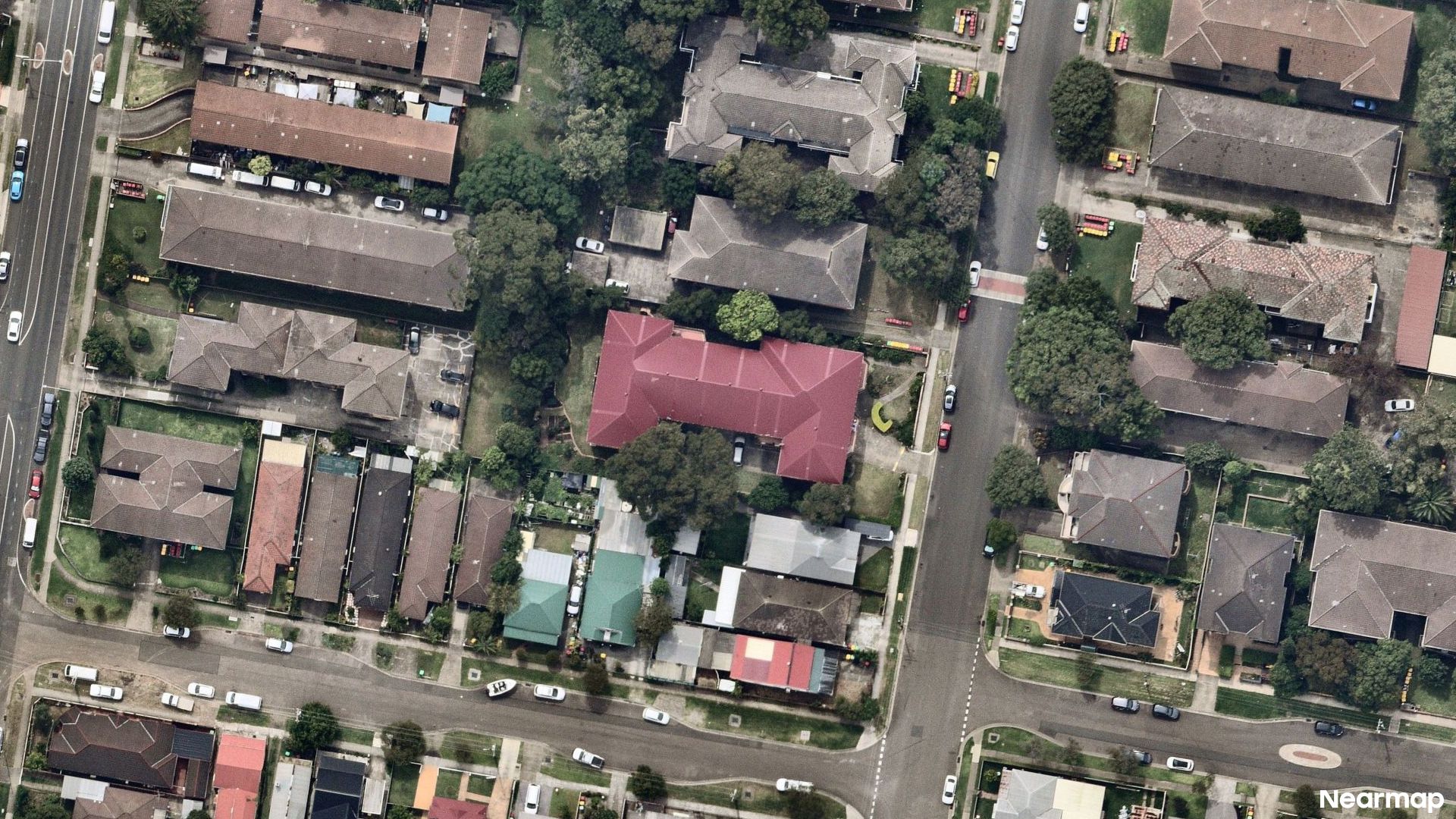 Vertical aerial view