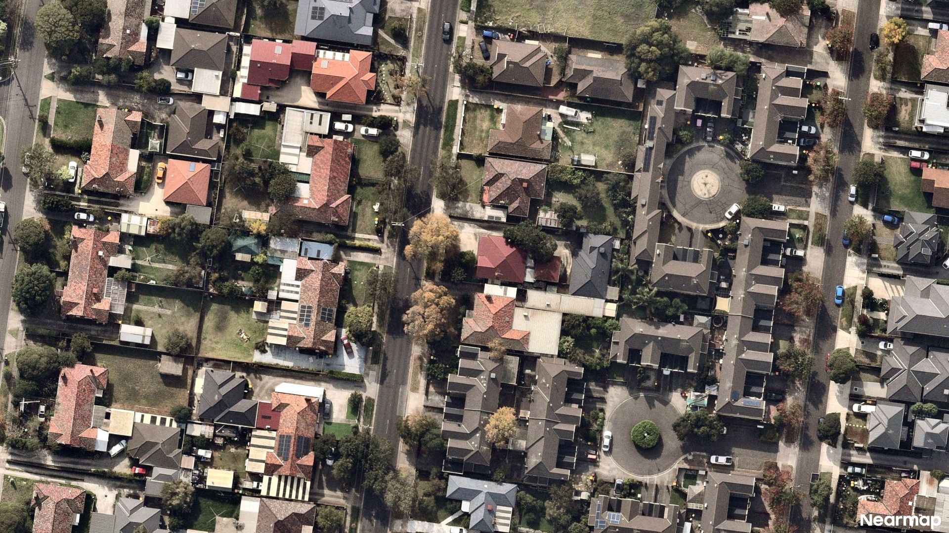 Vertical aerial view