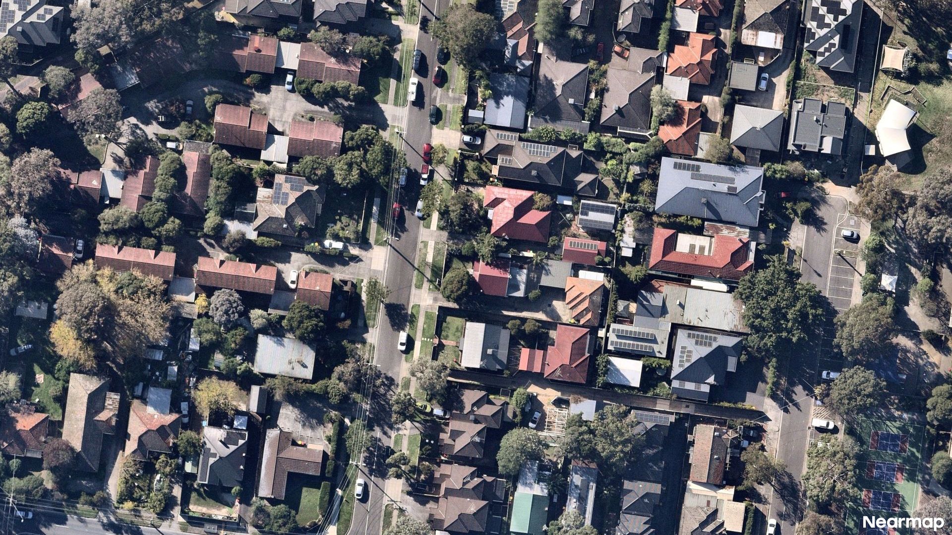 Vertical aerial view