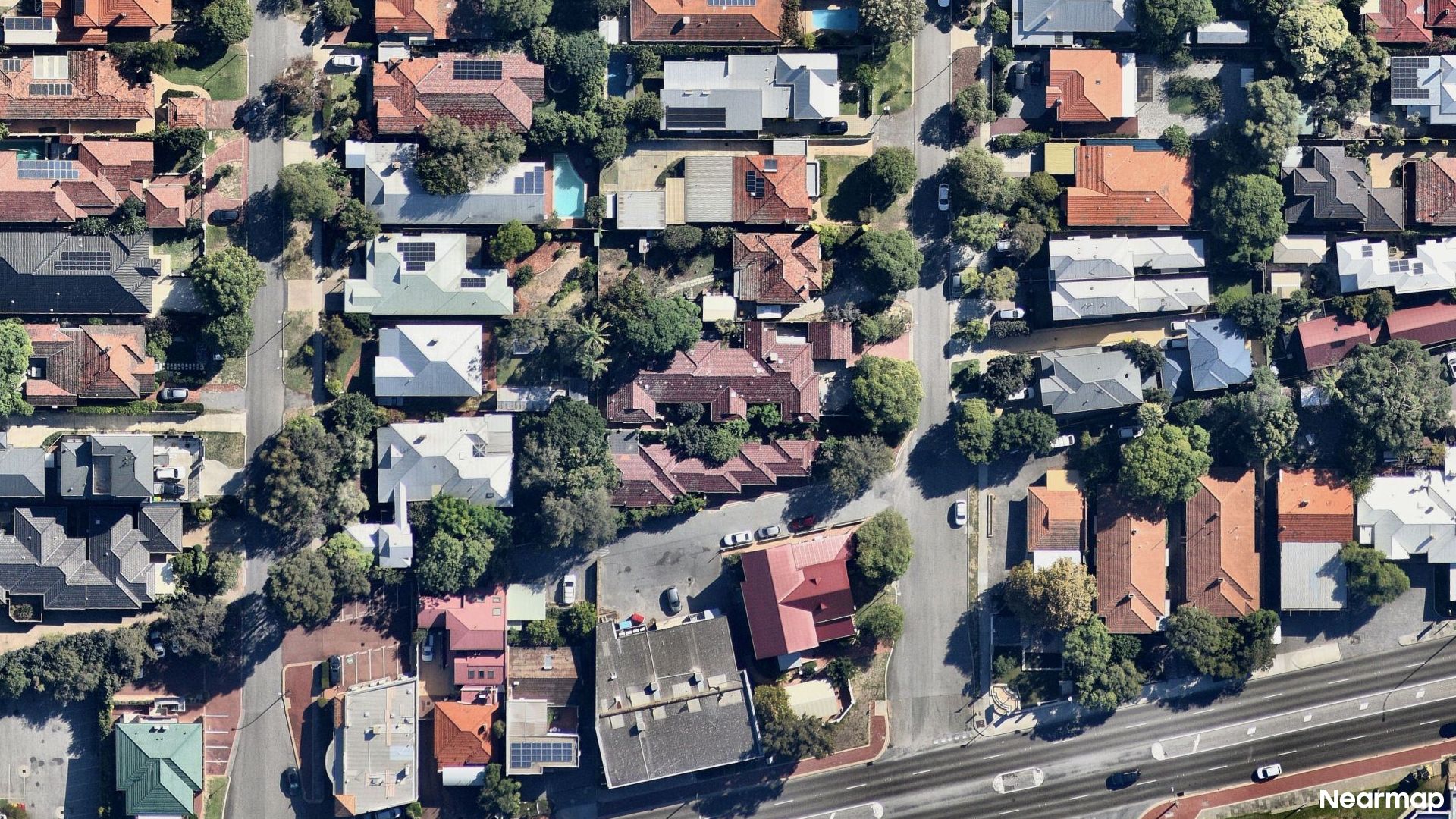 Vertical aerial view