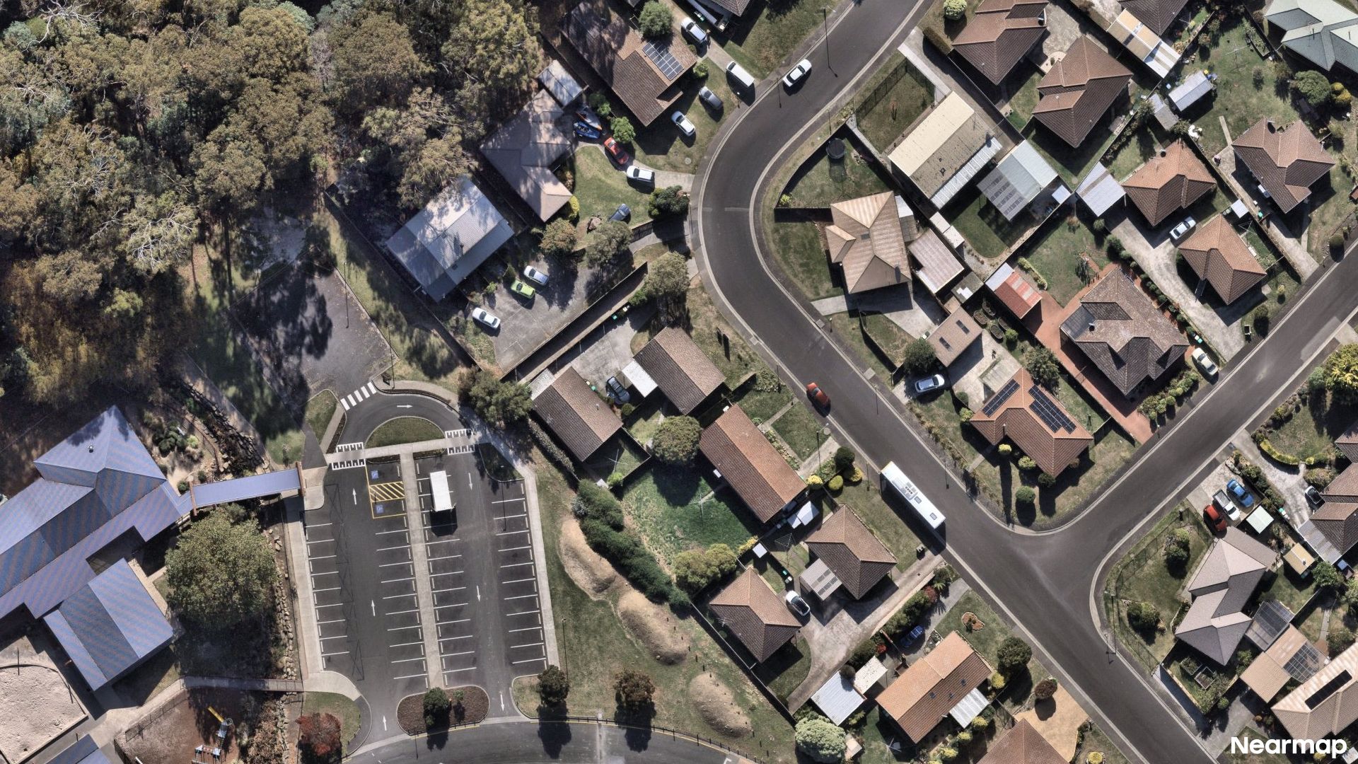 Vertical aerial view