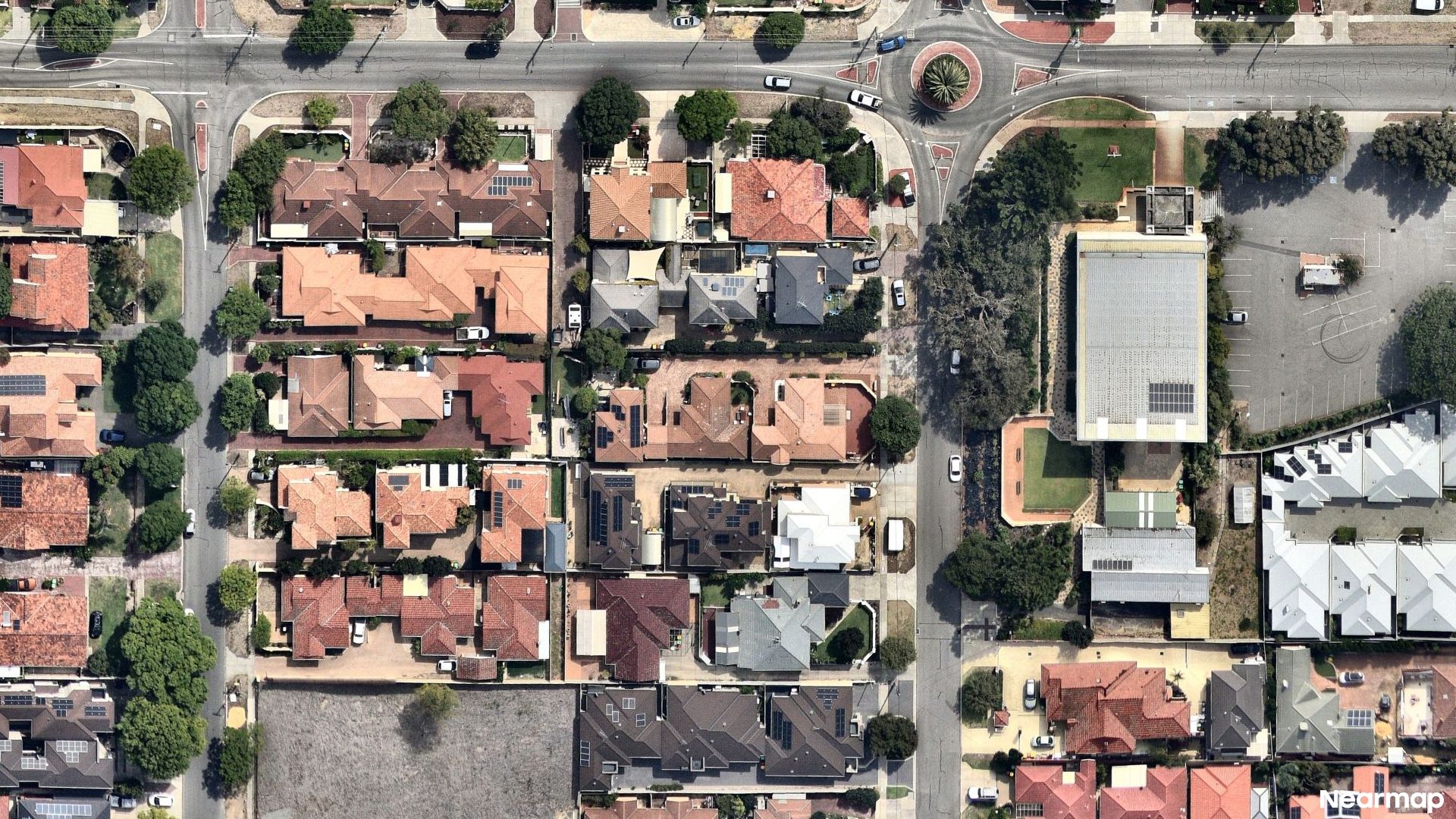 Vertical aerial view
