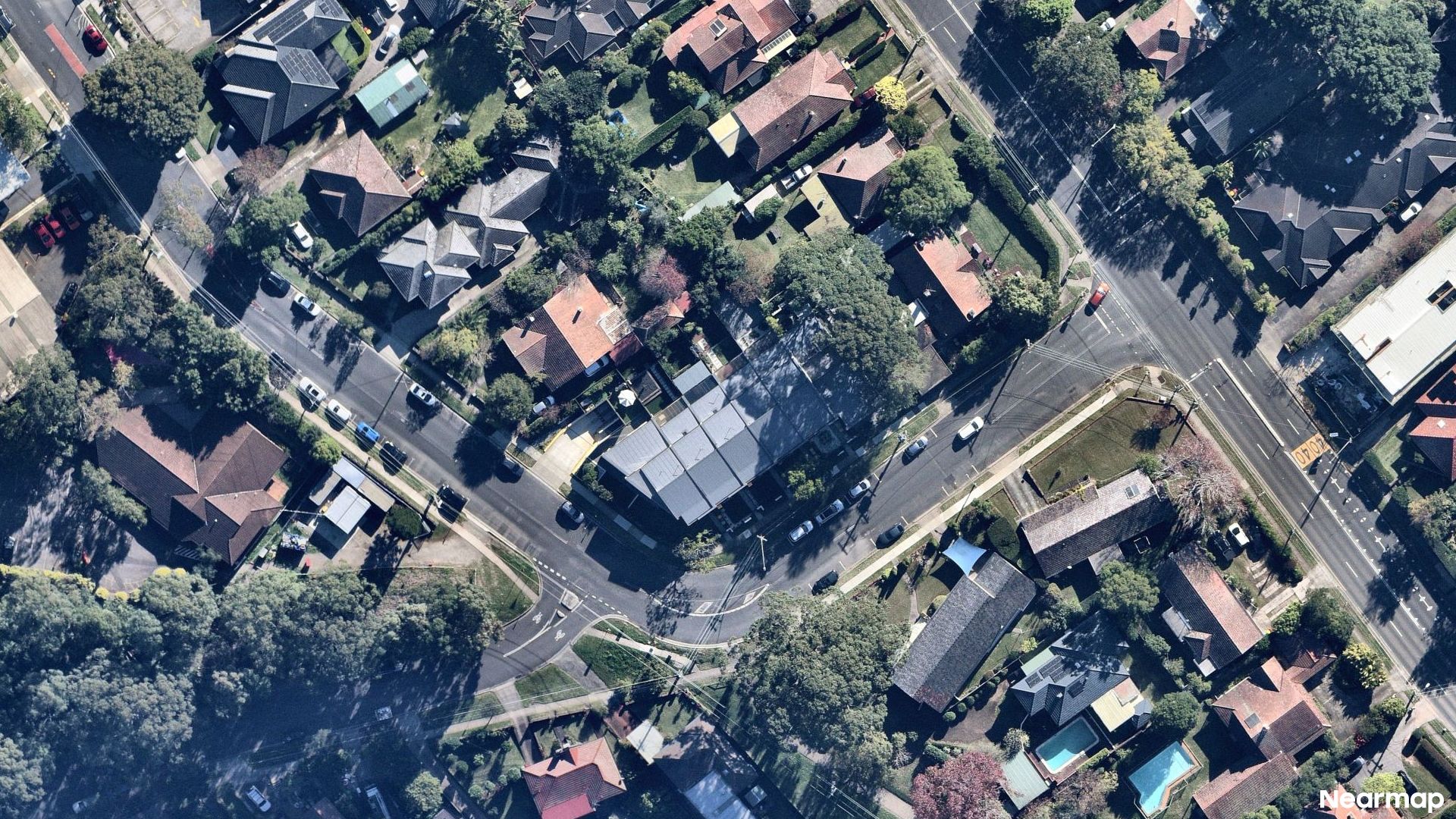 Vertical aerial view