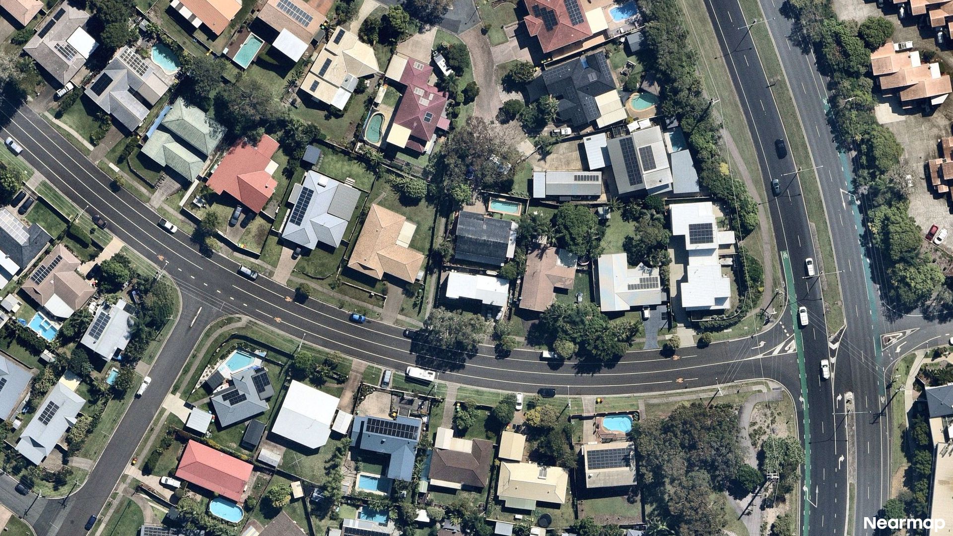 Vertical aerial view