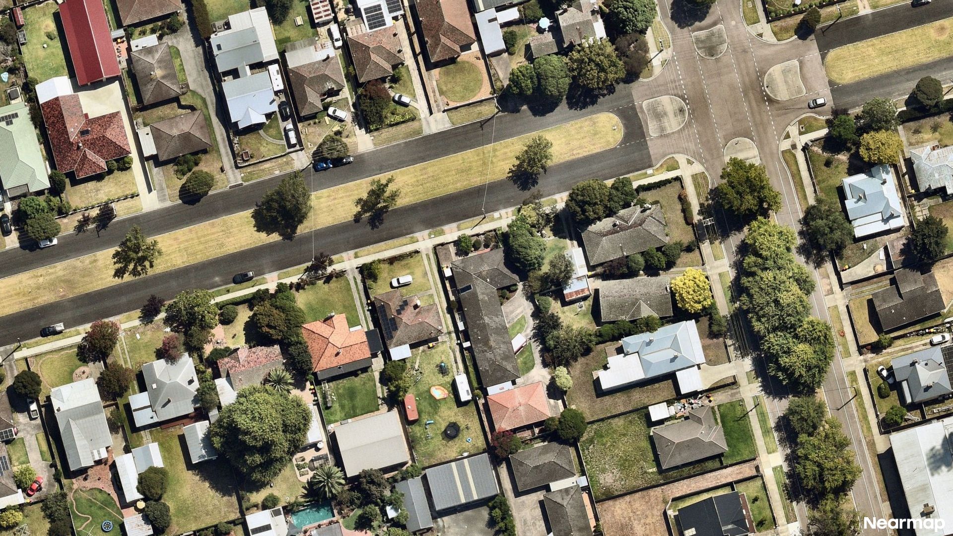 Vertical aerial view