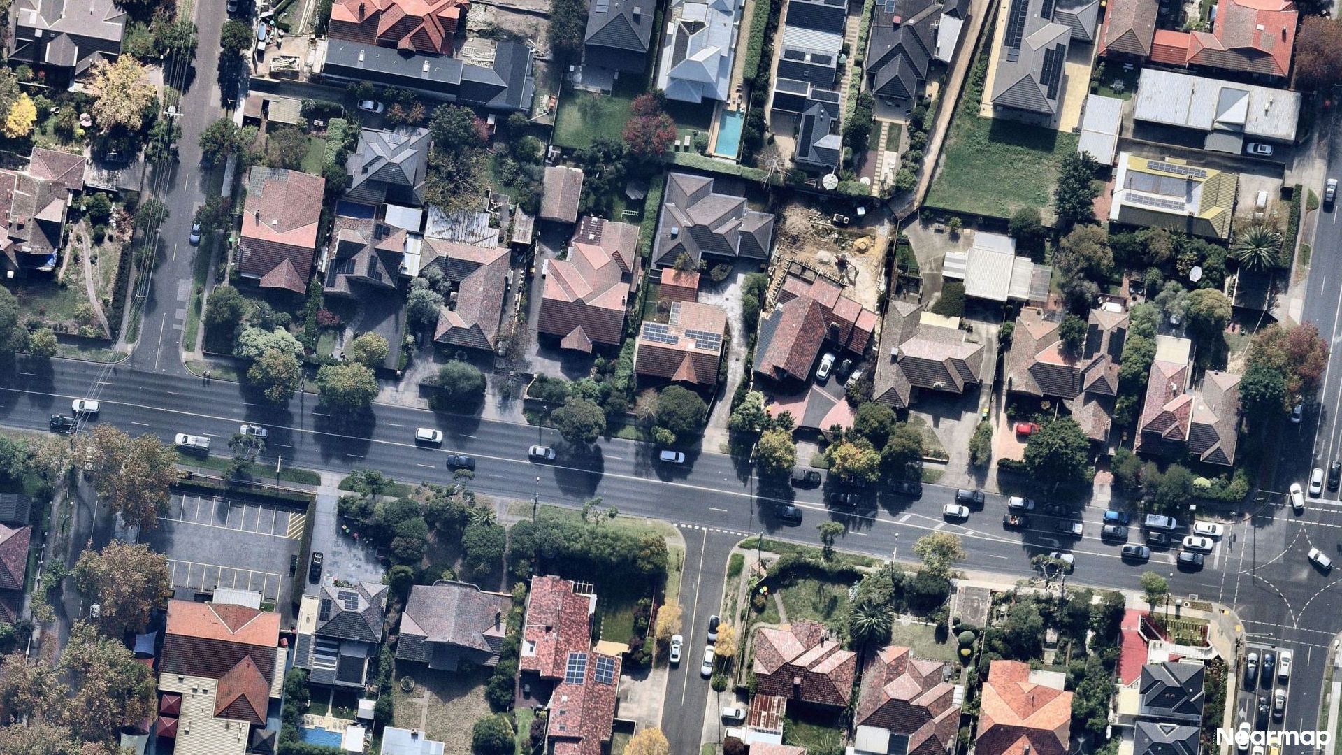 Vertical aerial view