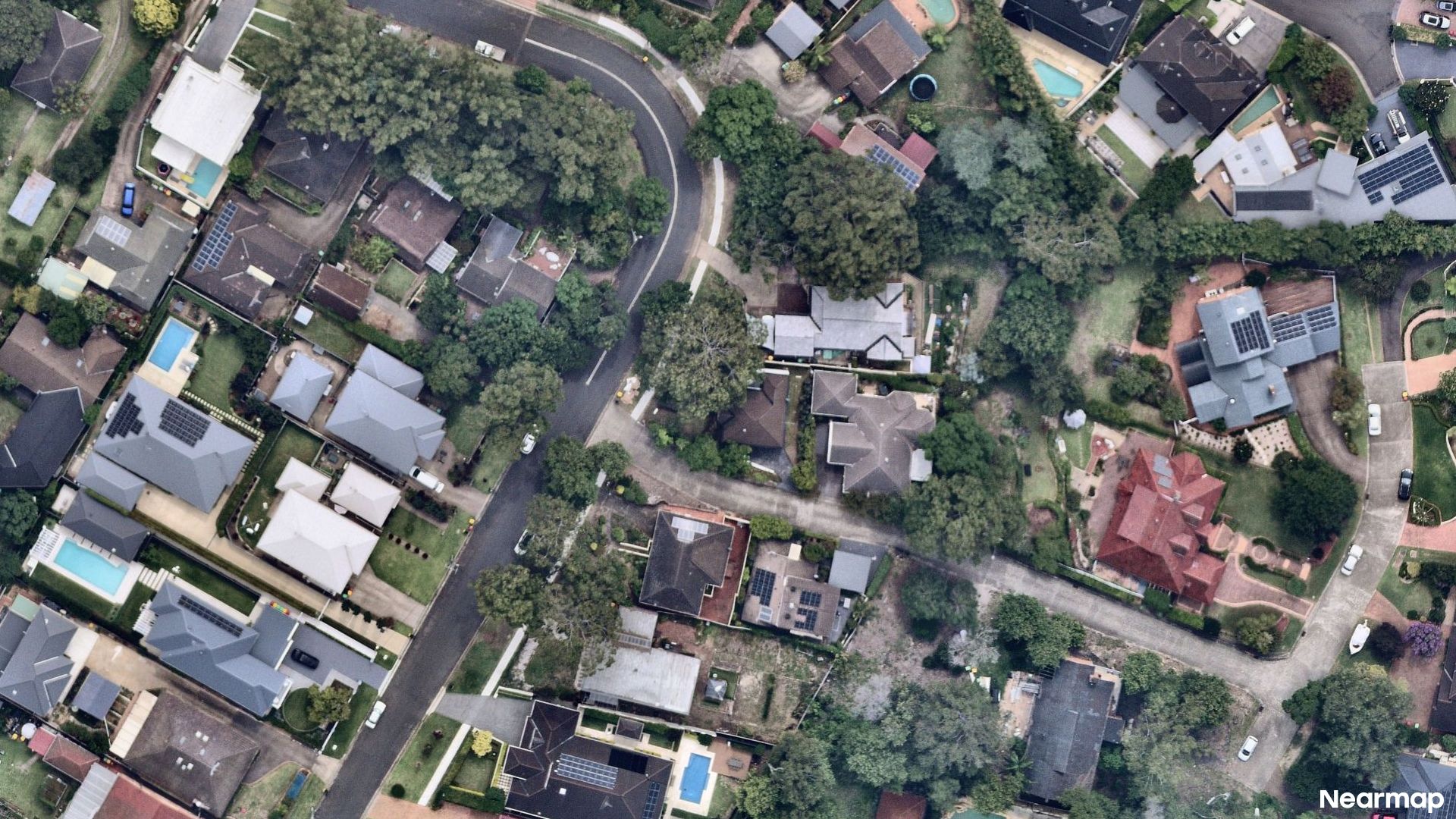 Vertical aerial view