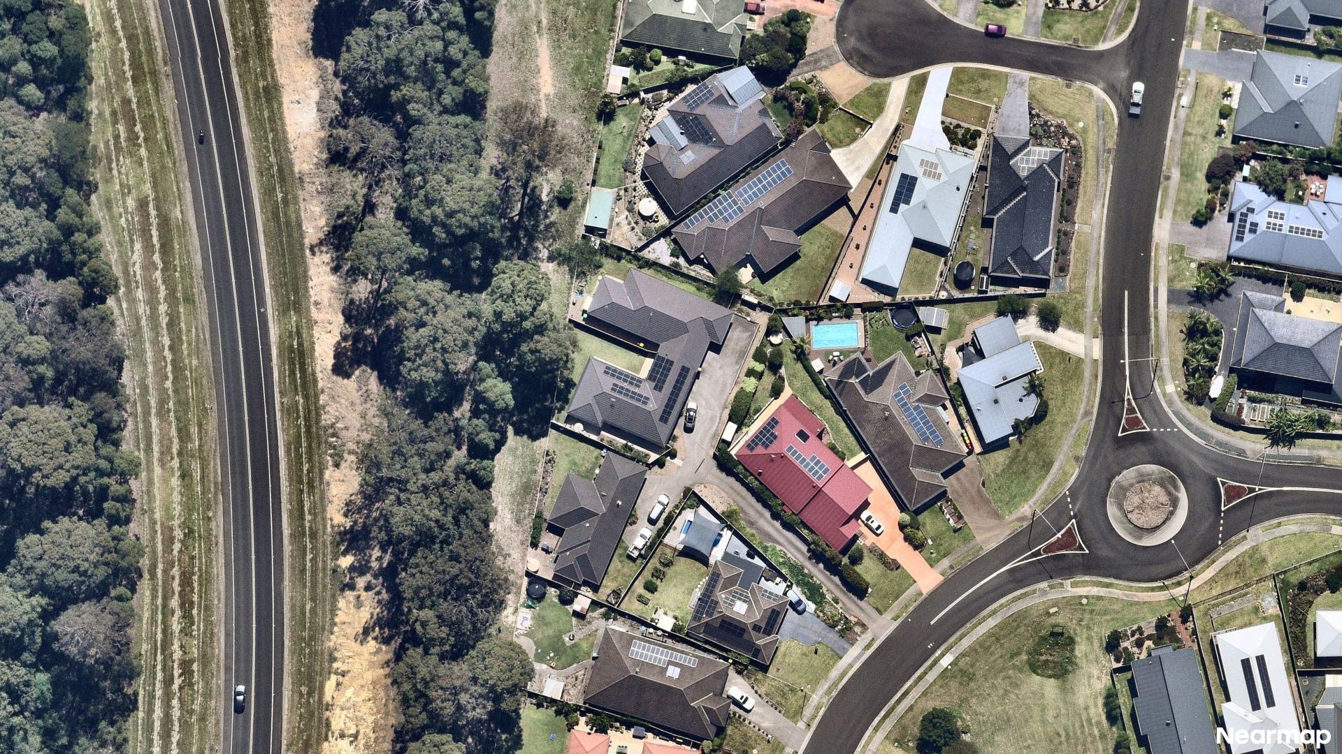 Vertical aerial view