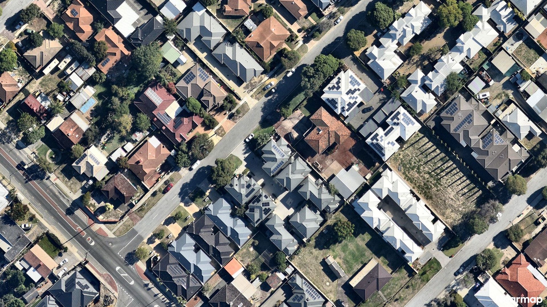 Vertical aerial view