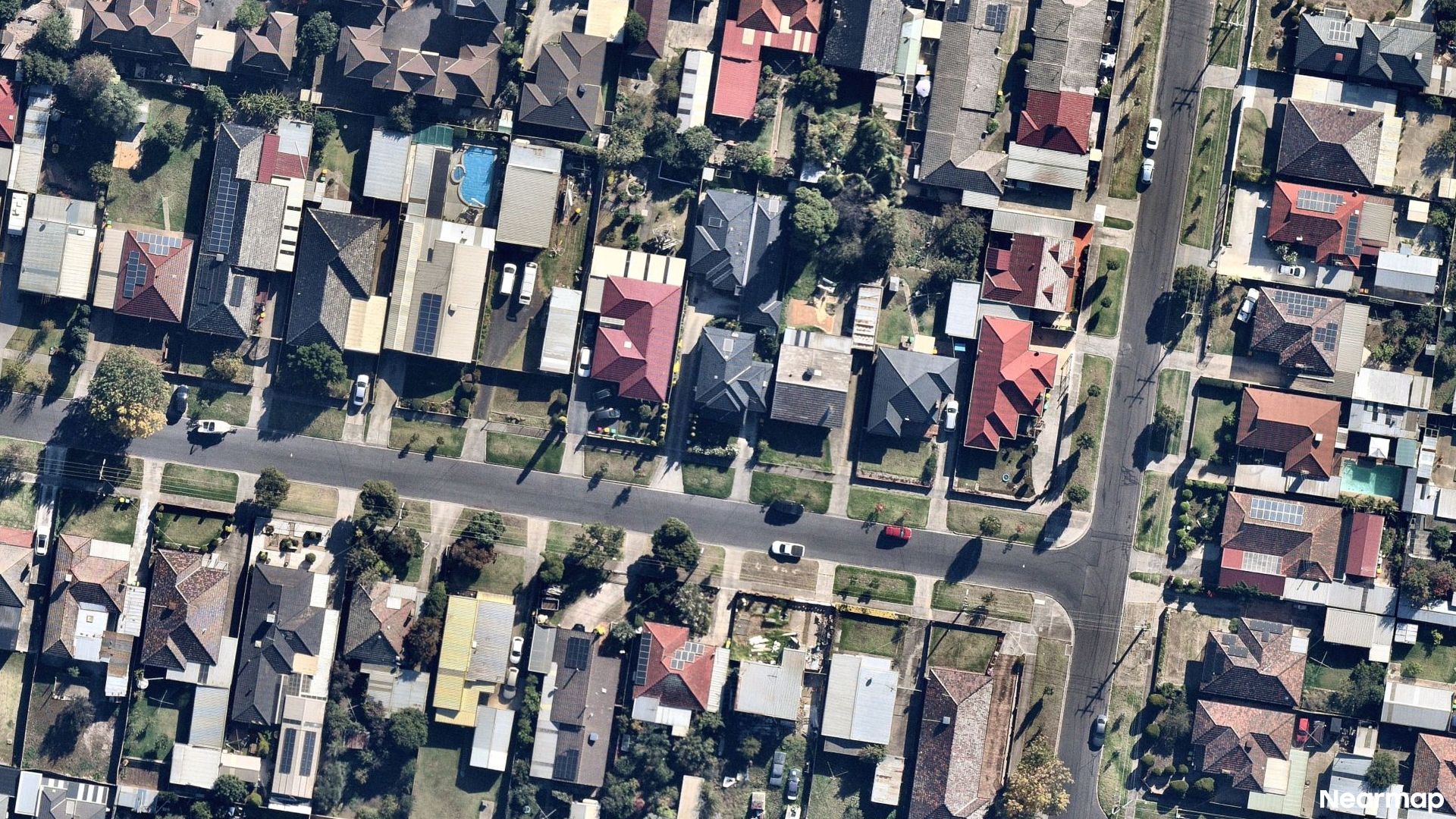Vertical aerial view