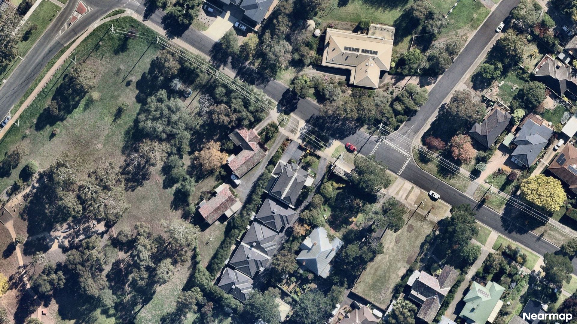 Vertical aerial view