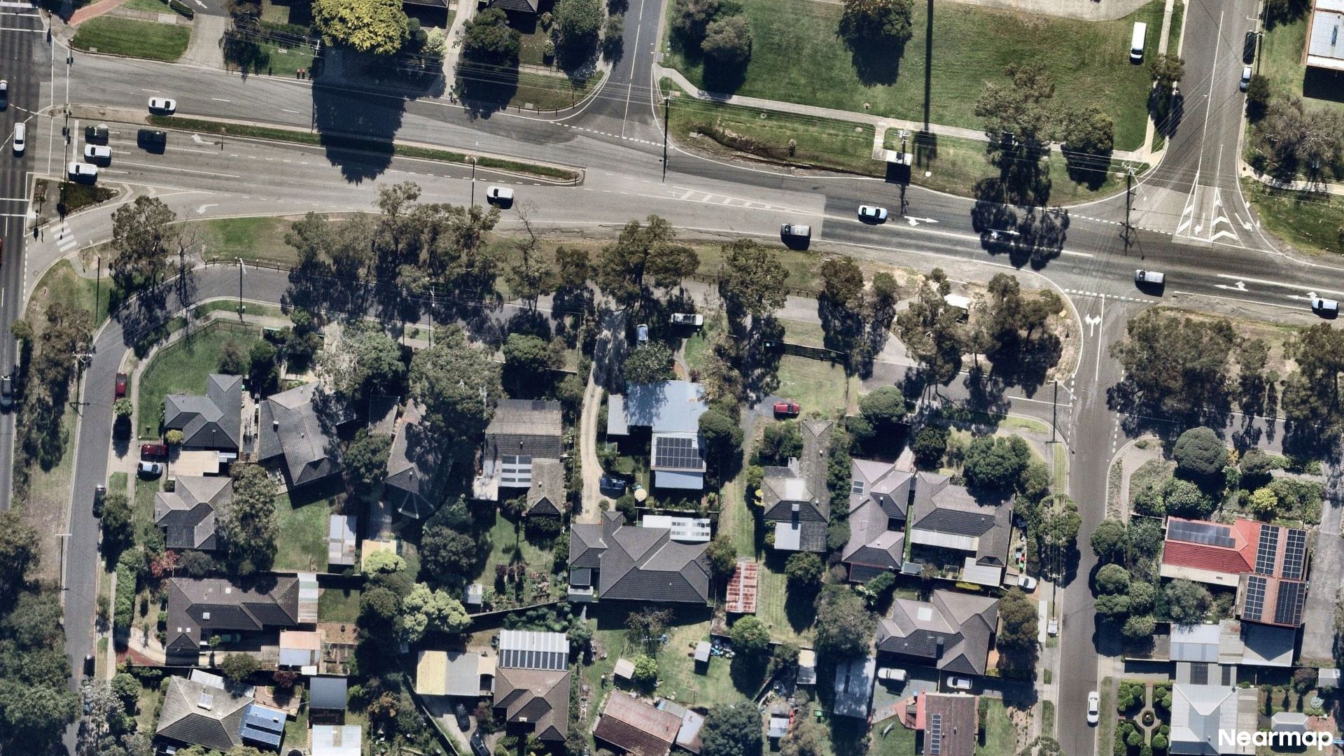 Vertical aerial view