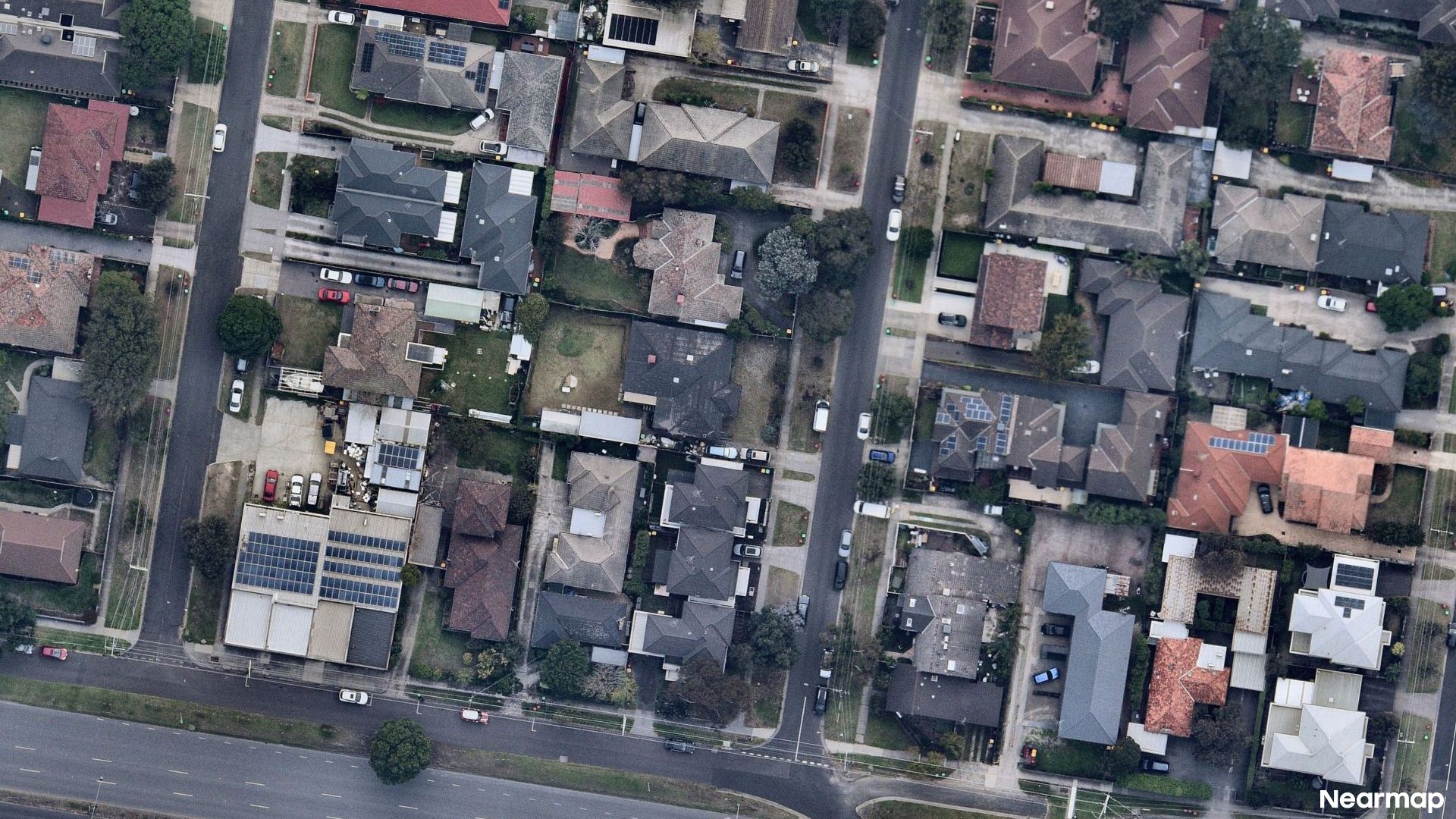 Vertical aerial view