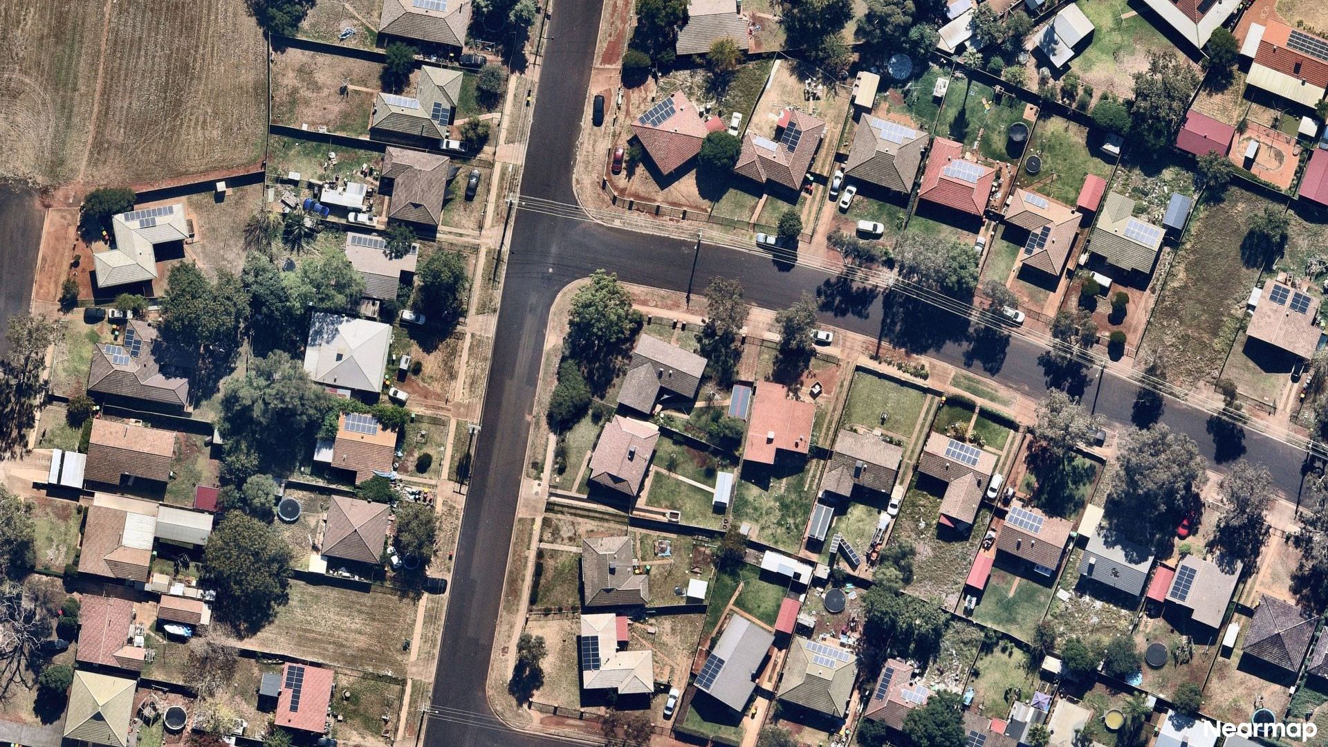 Vertical aerial view
