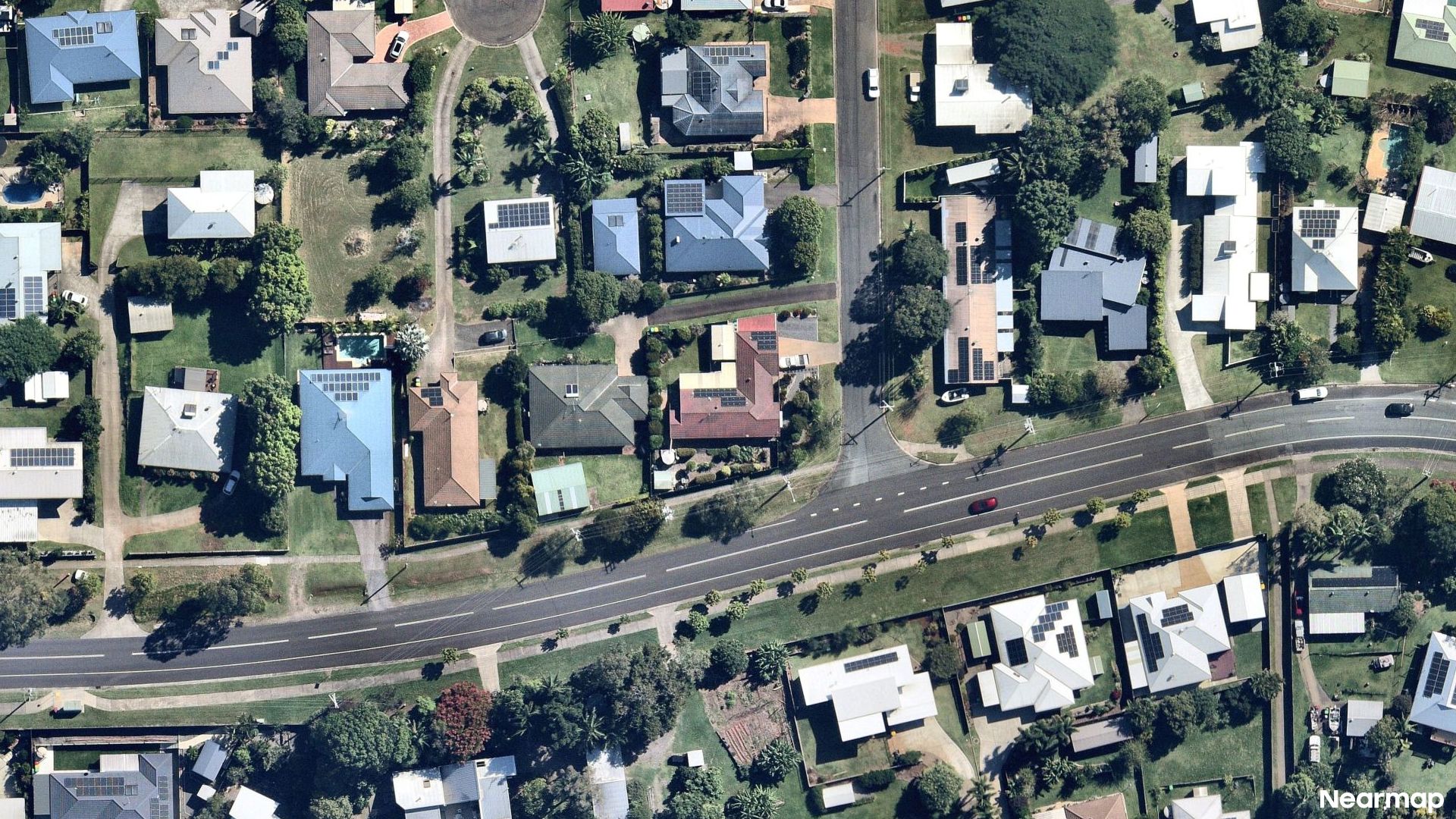 Vertical aerial view