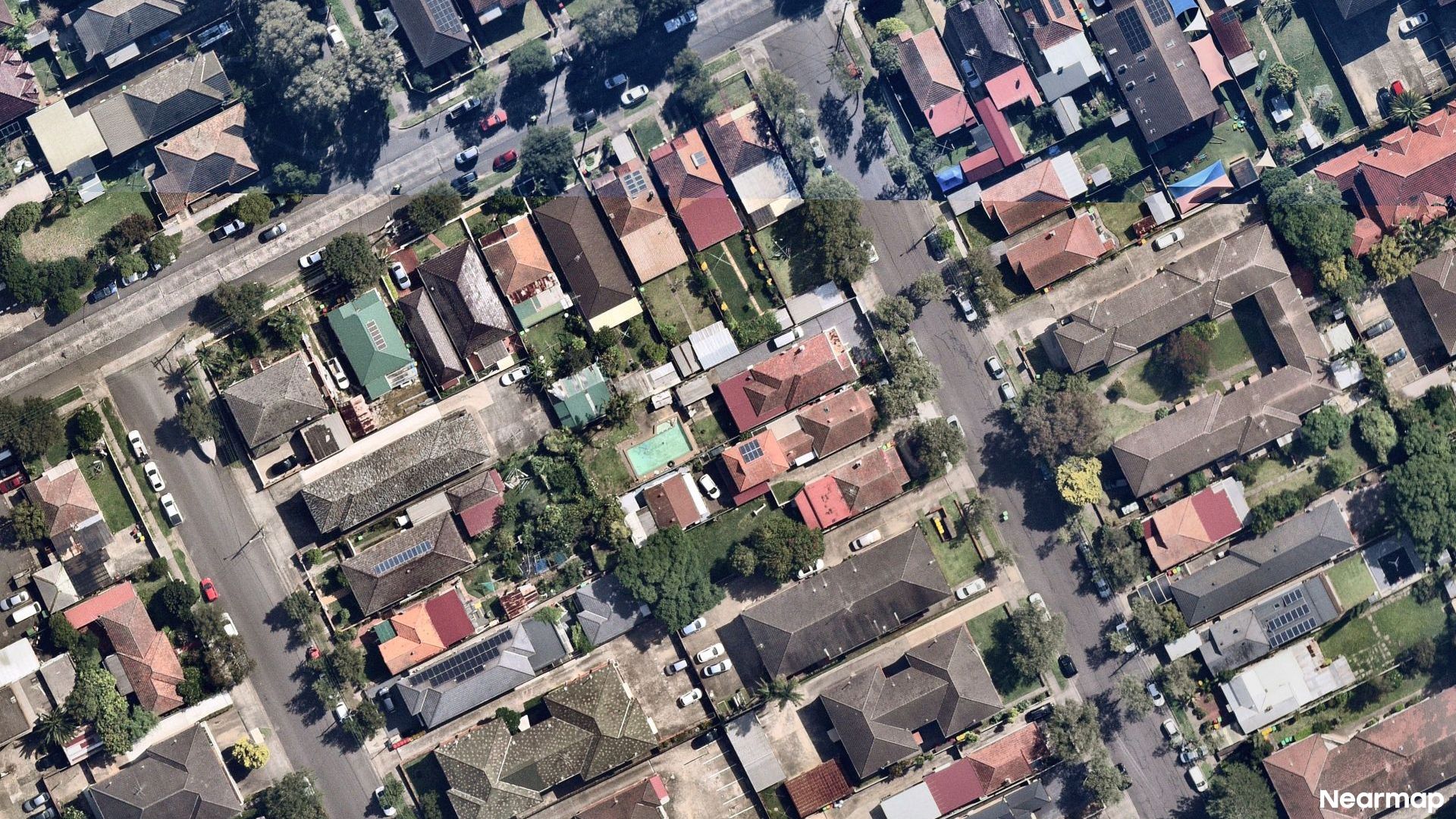 Vertical aerial view