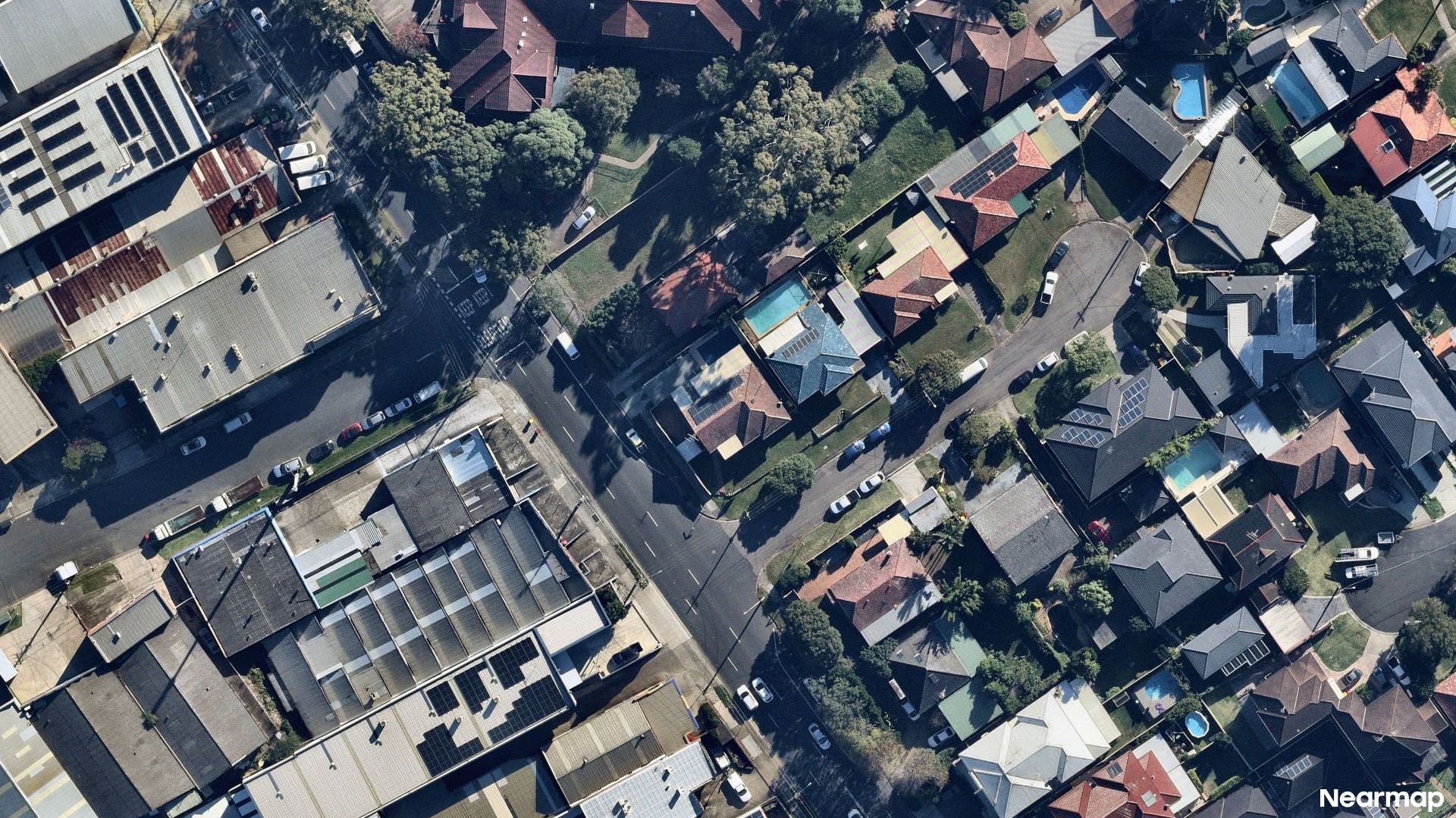 Vertical aerial view