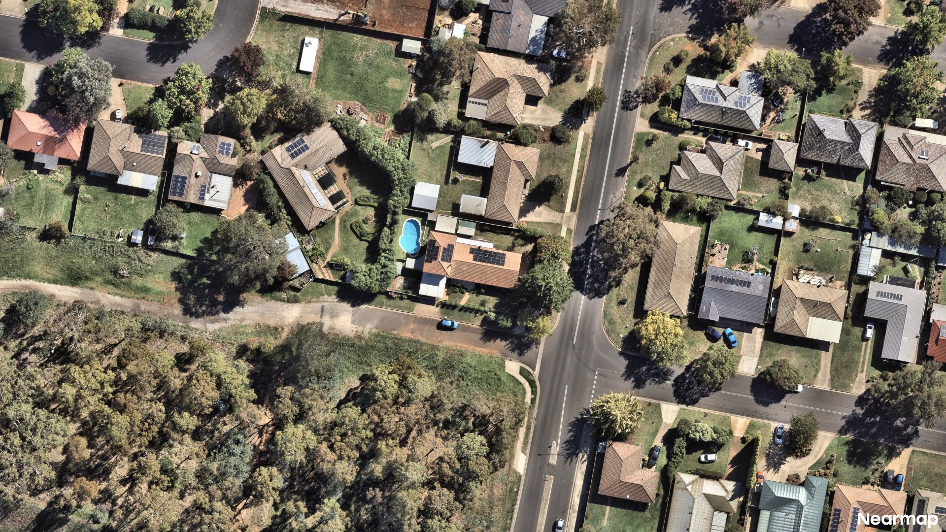 Vertical aerial view