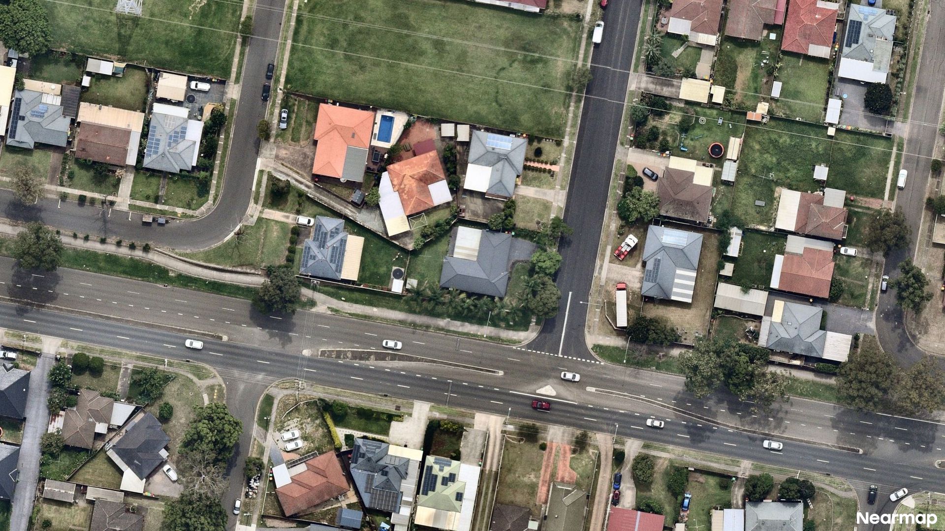 Vertical aerial view