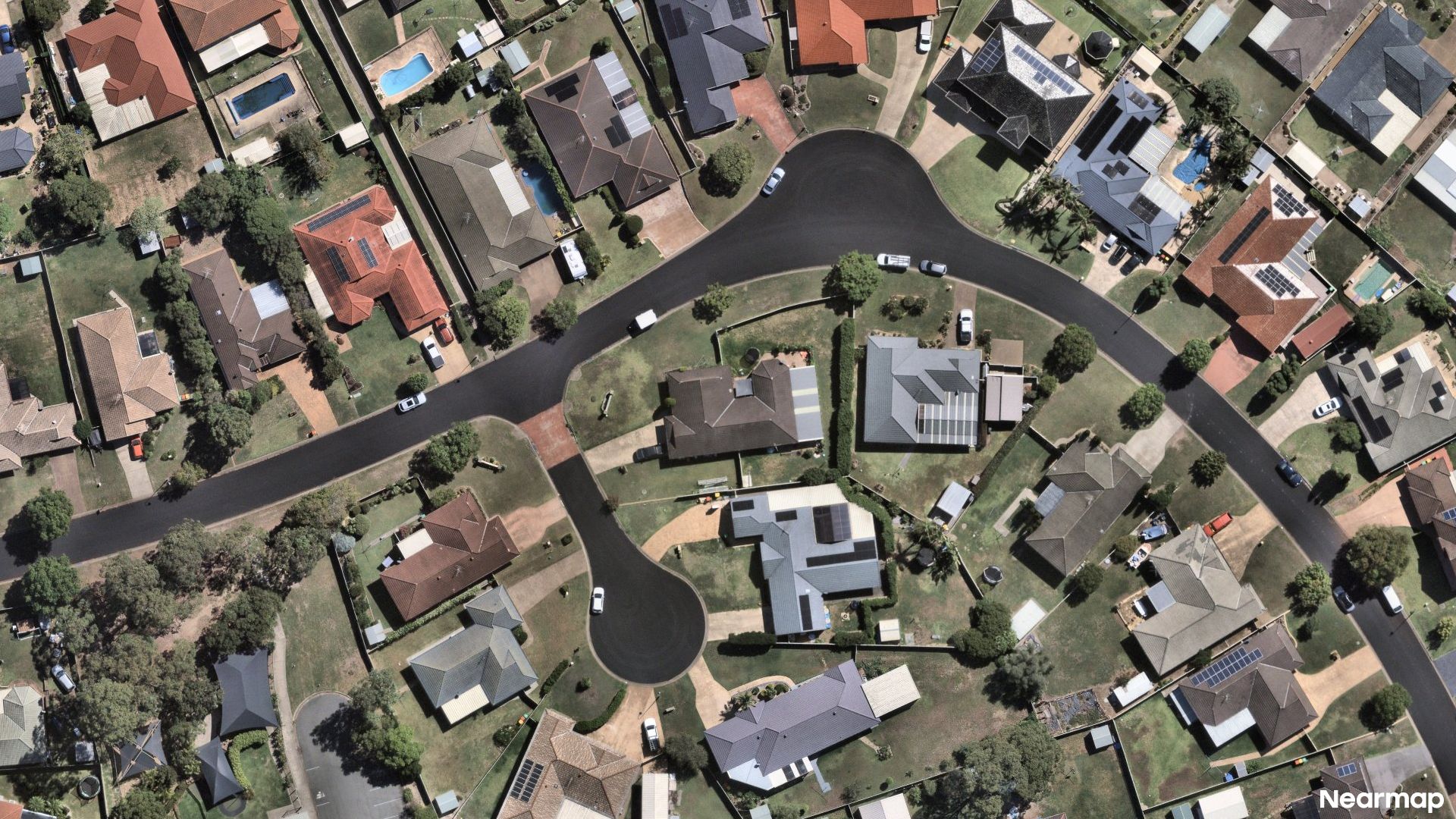 Vertical aerial view
