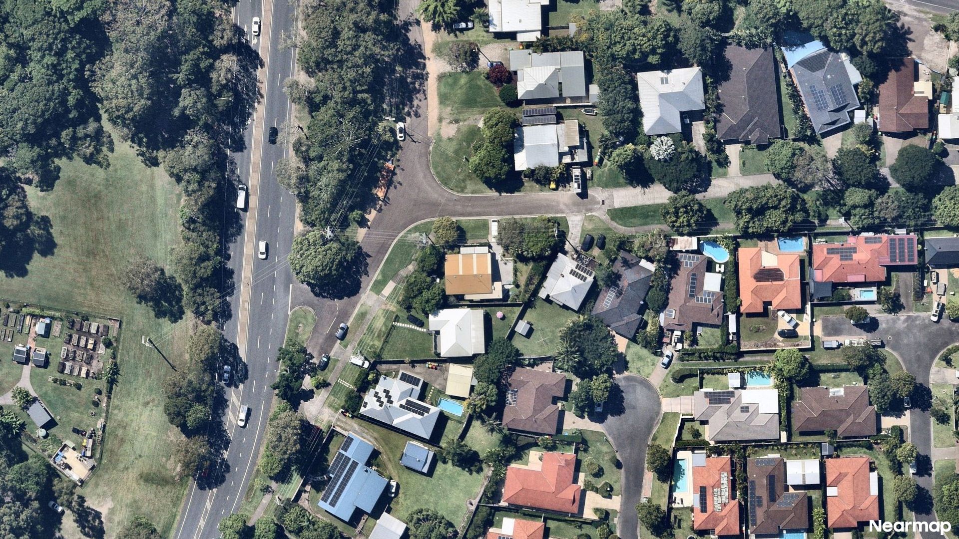 Vertical aerial view