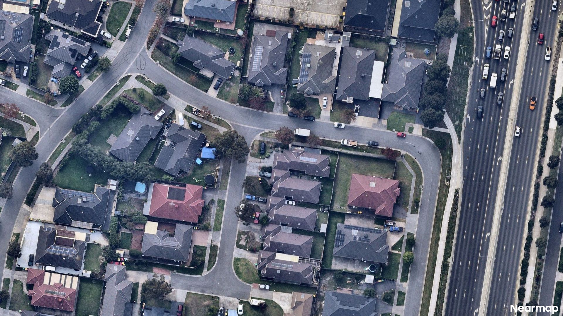 Vertical aerial view