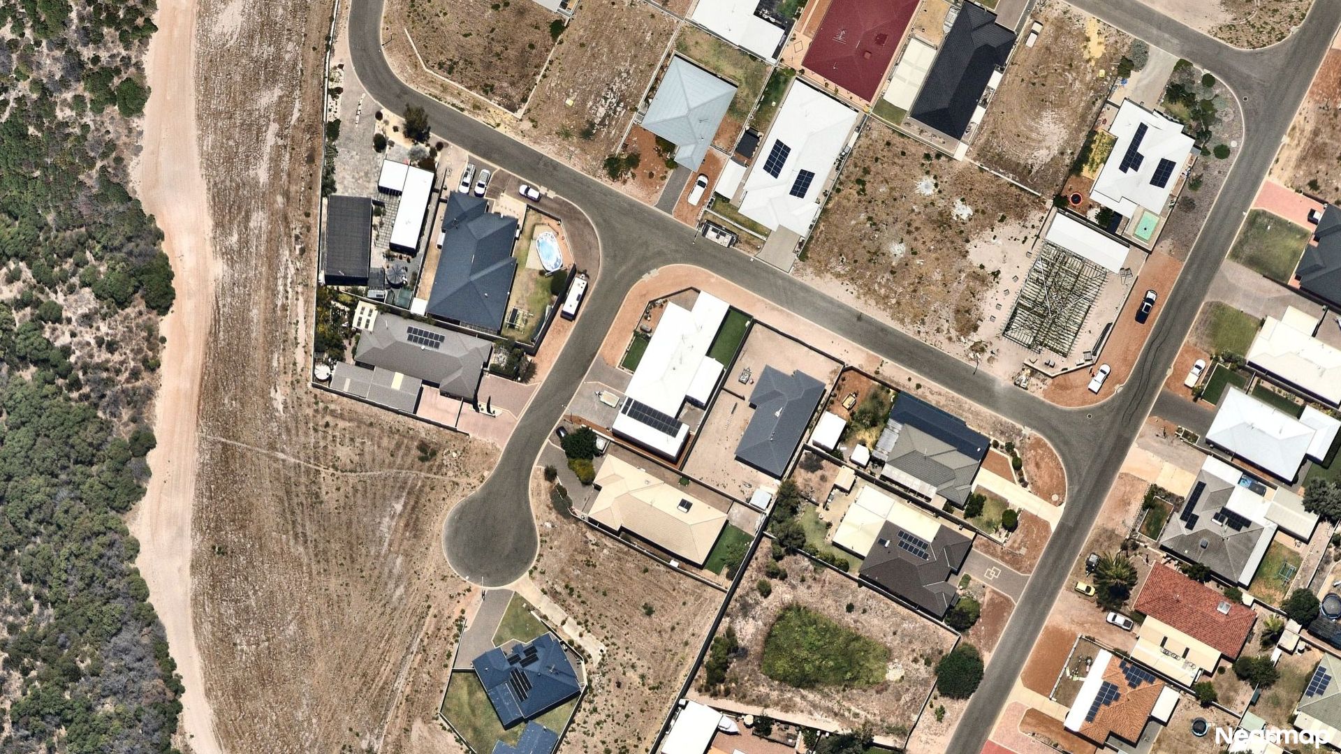 Vertical aerial view