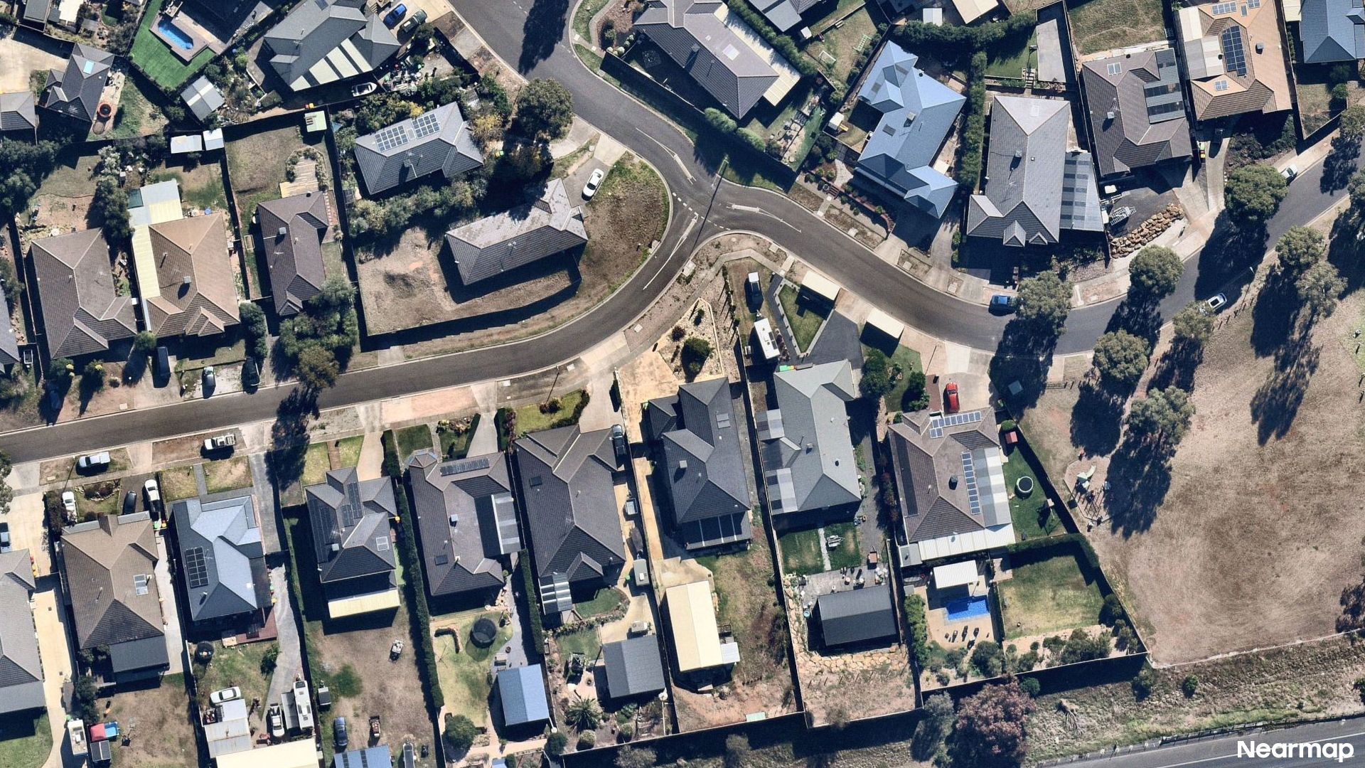 Vertical aerial view