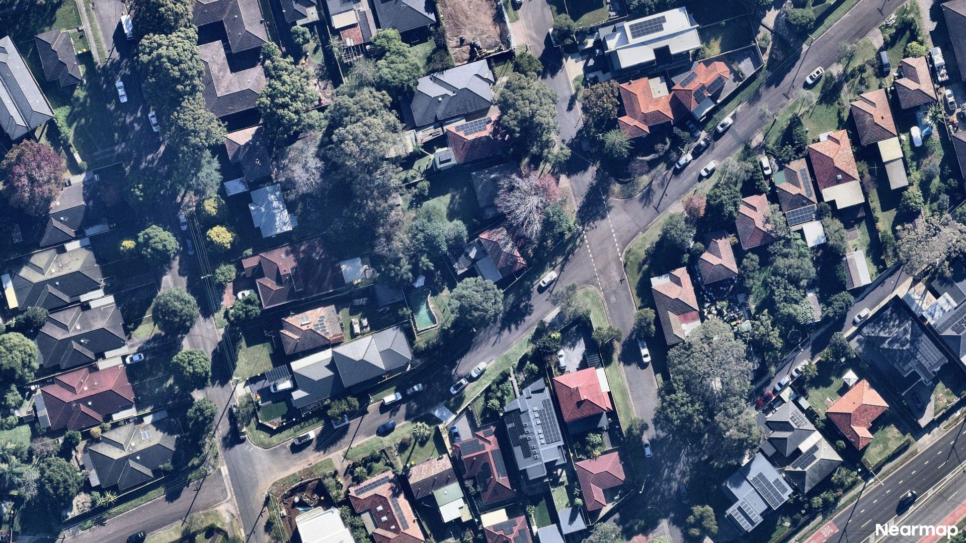 Vertical aerial view