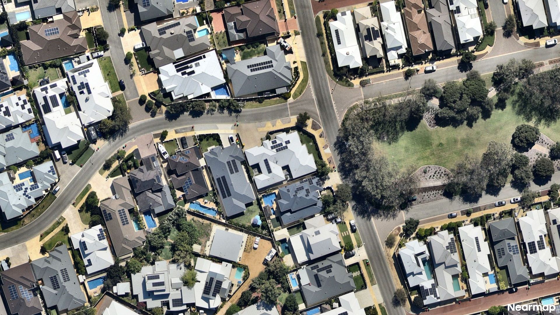 Vertical aerial view