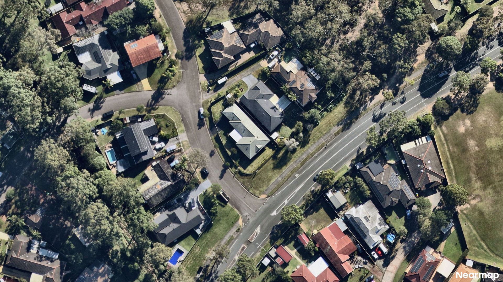 Vertical aerial view