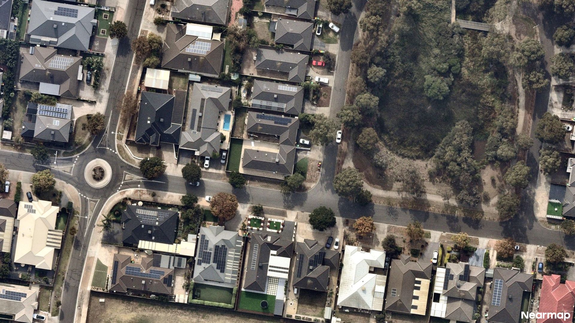 Vertical aerial view