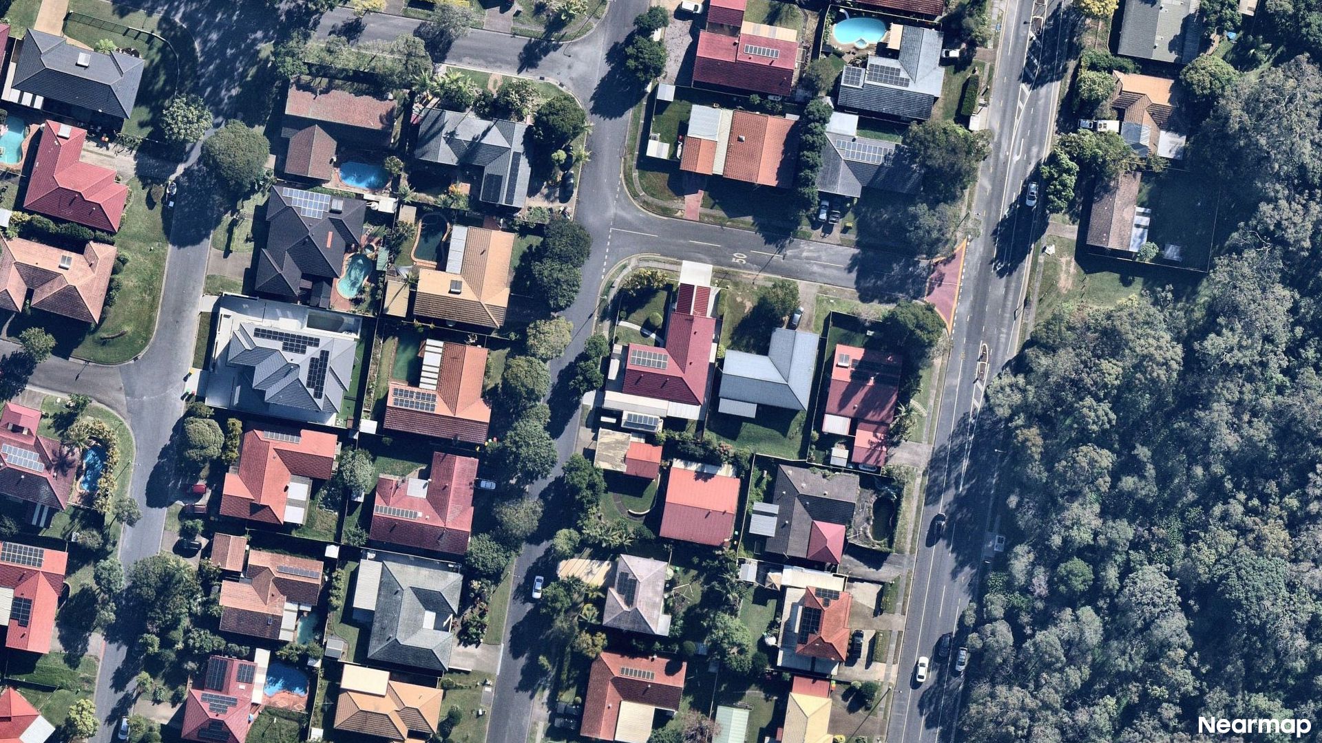 Vertical aerial view