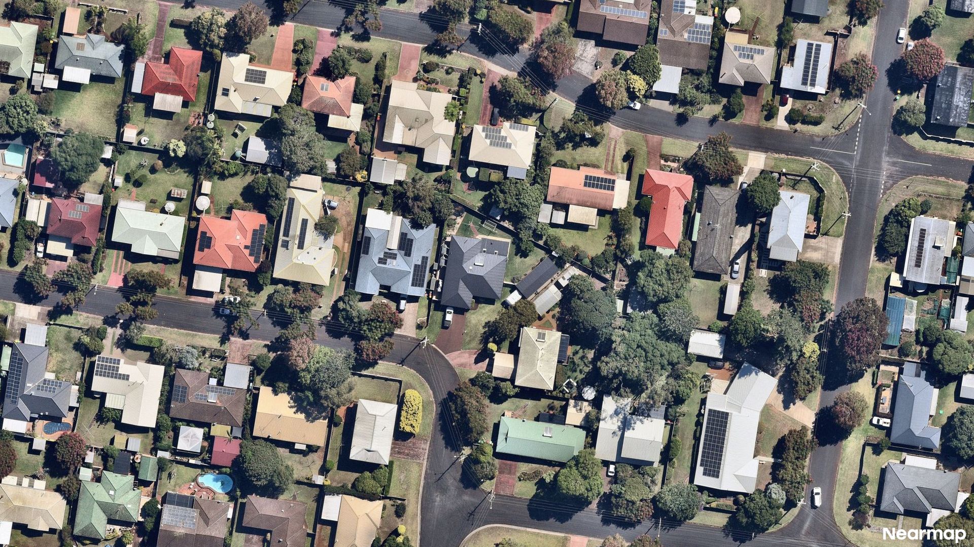Vertical aerial view