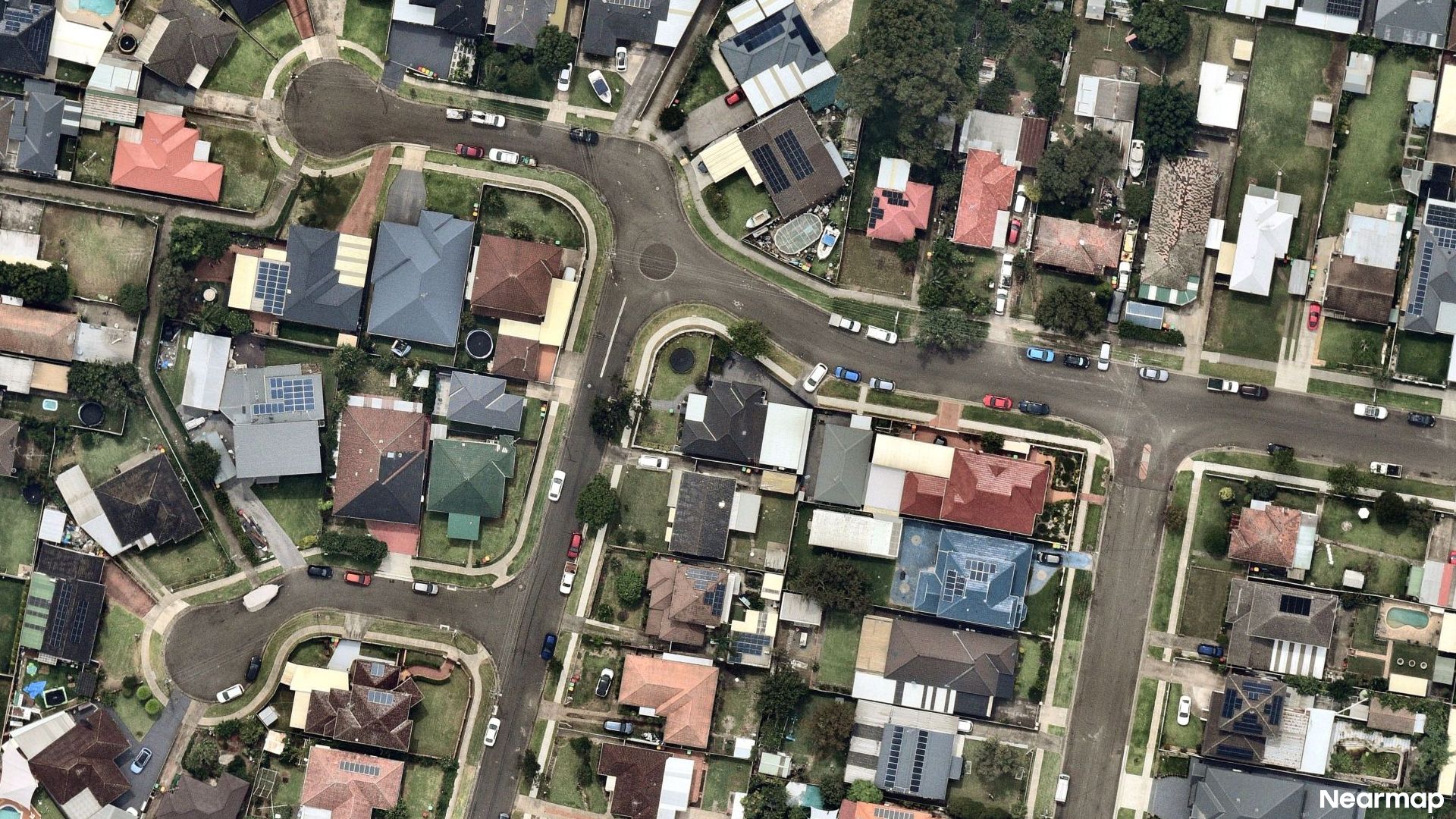 Vertical aerial view