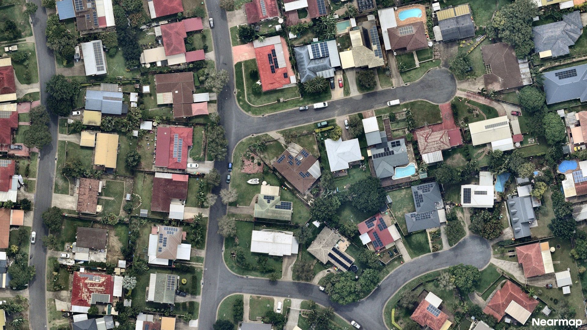 Vertical aerial view