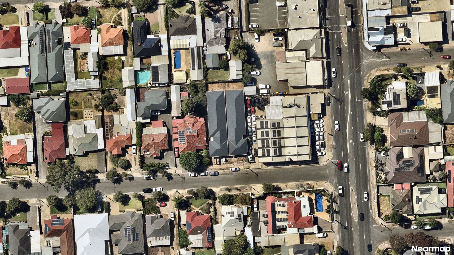 Vertical aerial view