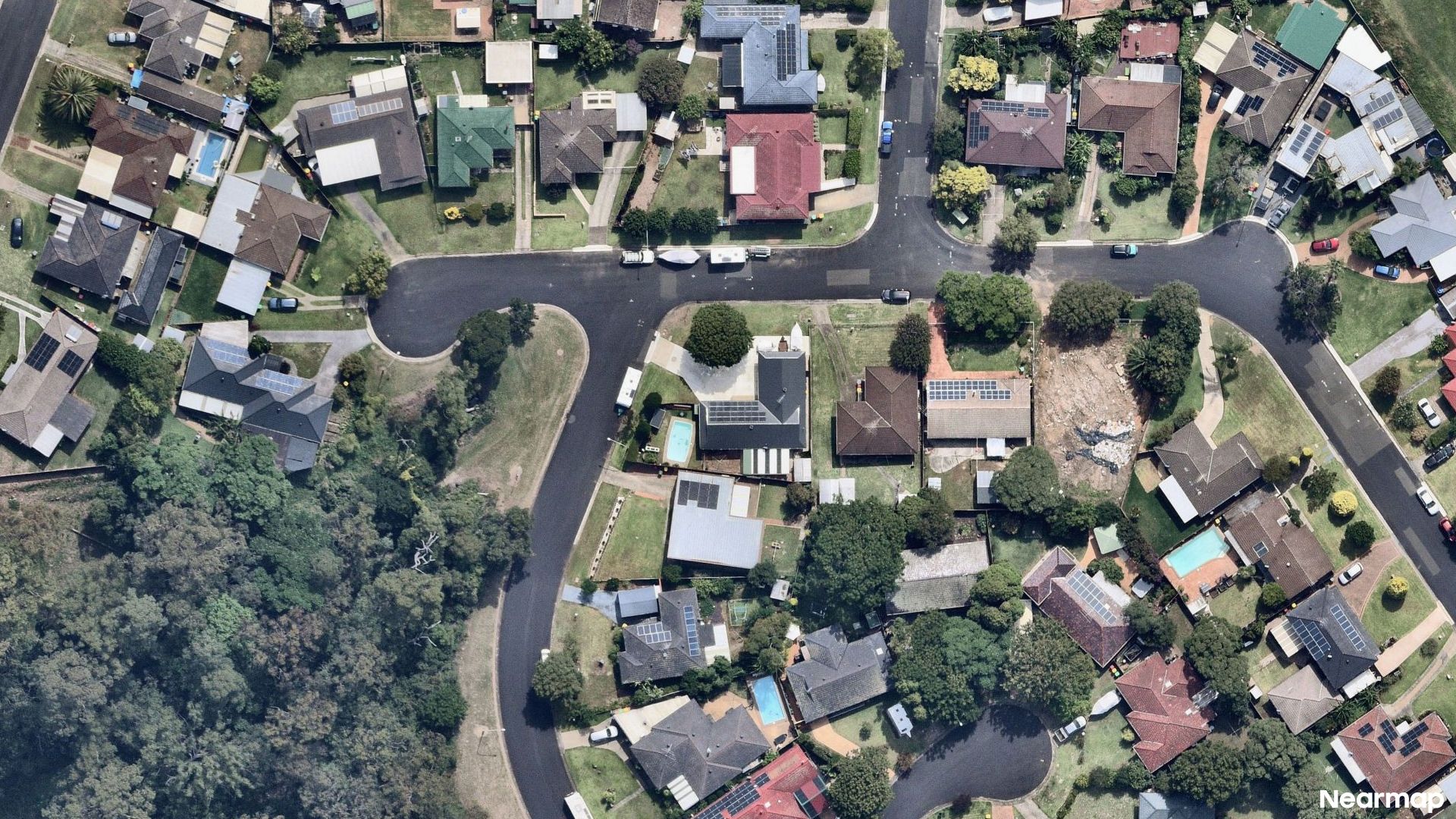 Vertical aerial view