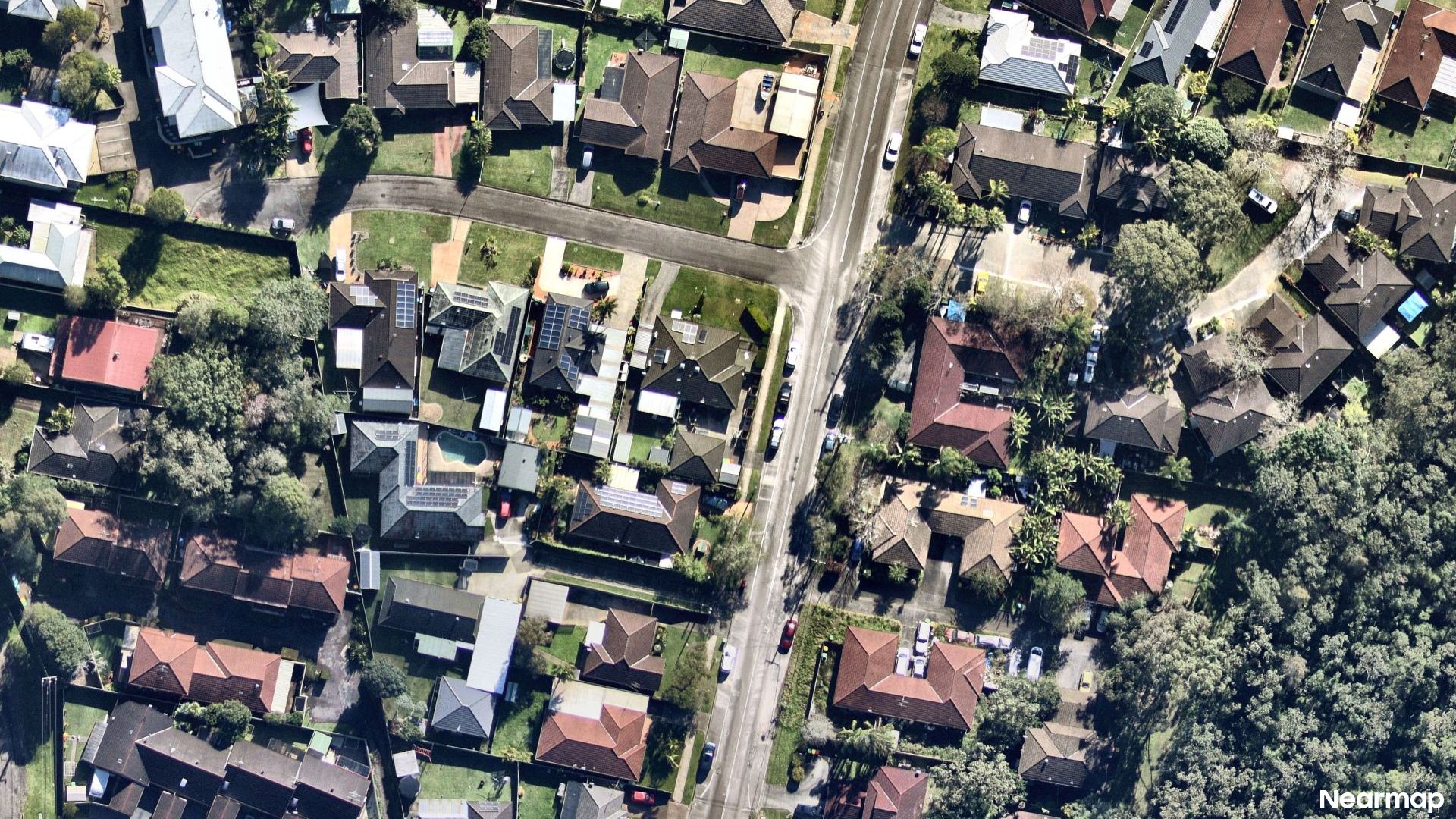 Vertical aerial view