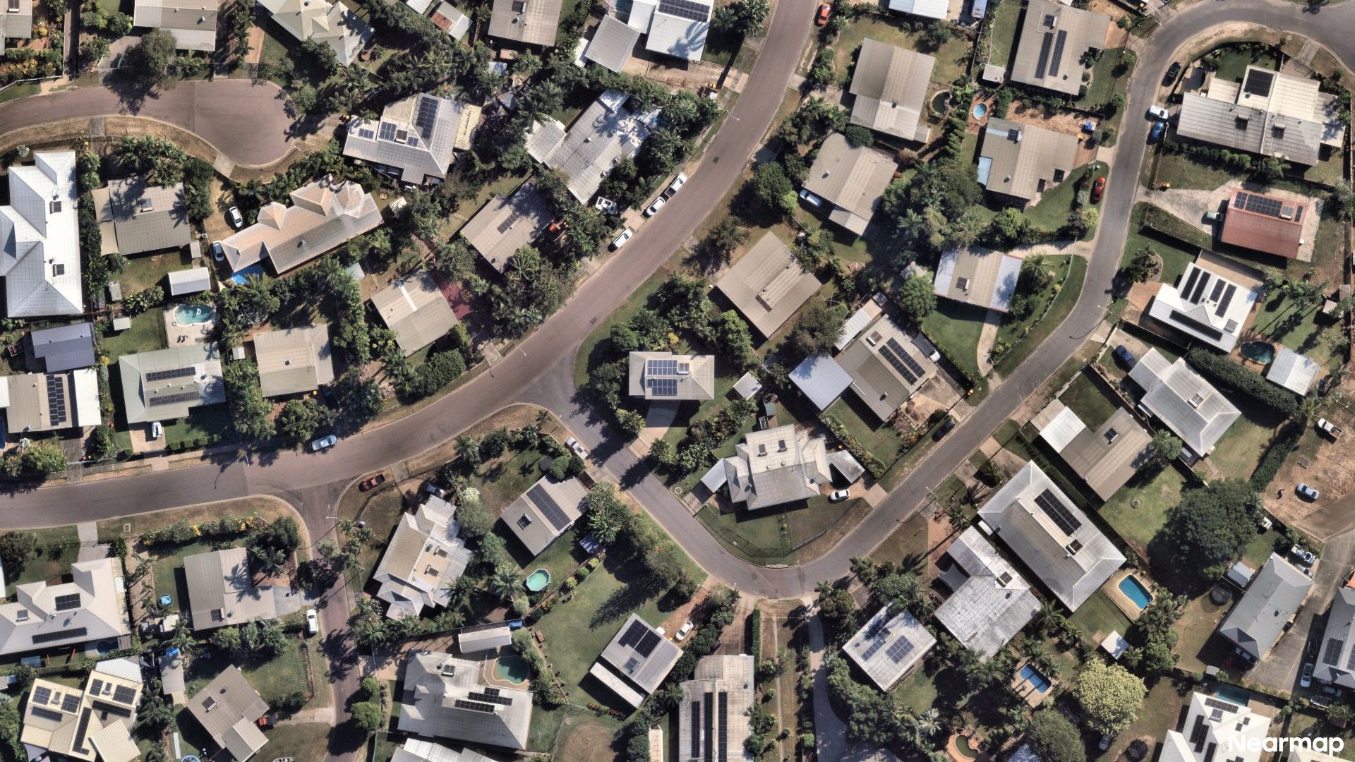 Vertical aerial view