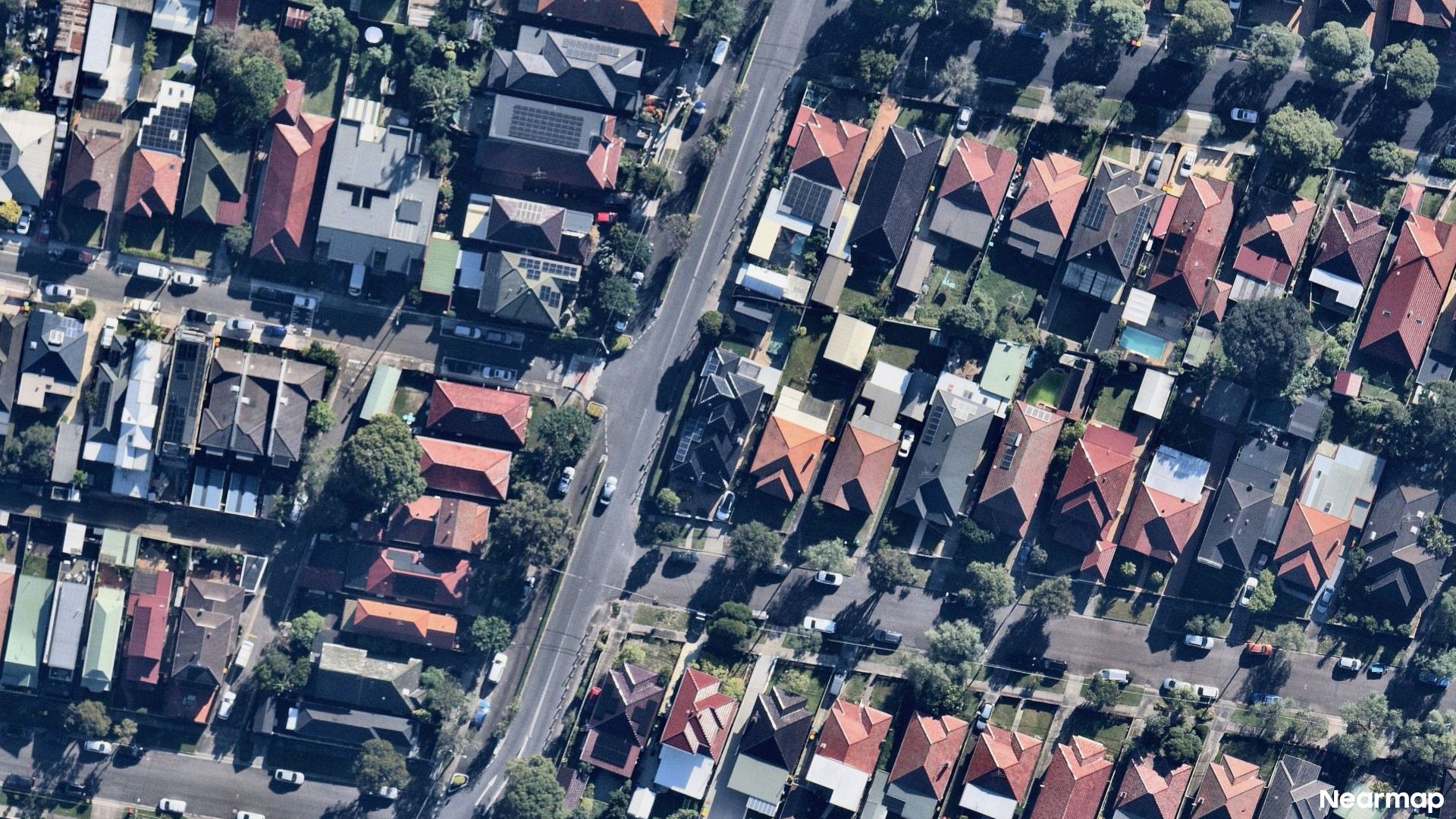 Vertical aerial view